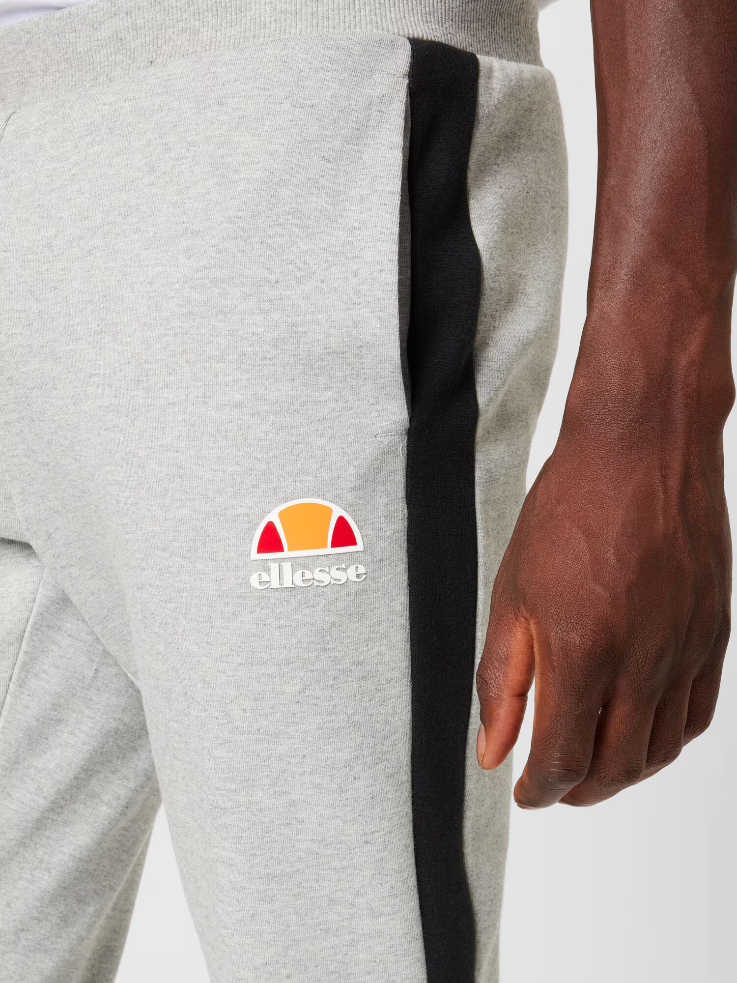 ELLESSE Pantaloni sport gri amestecat / roșu / negru / alb murdar - Pled.ro