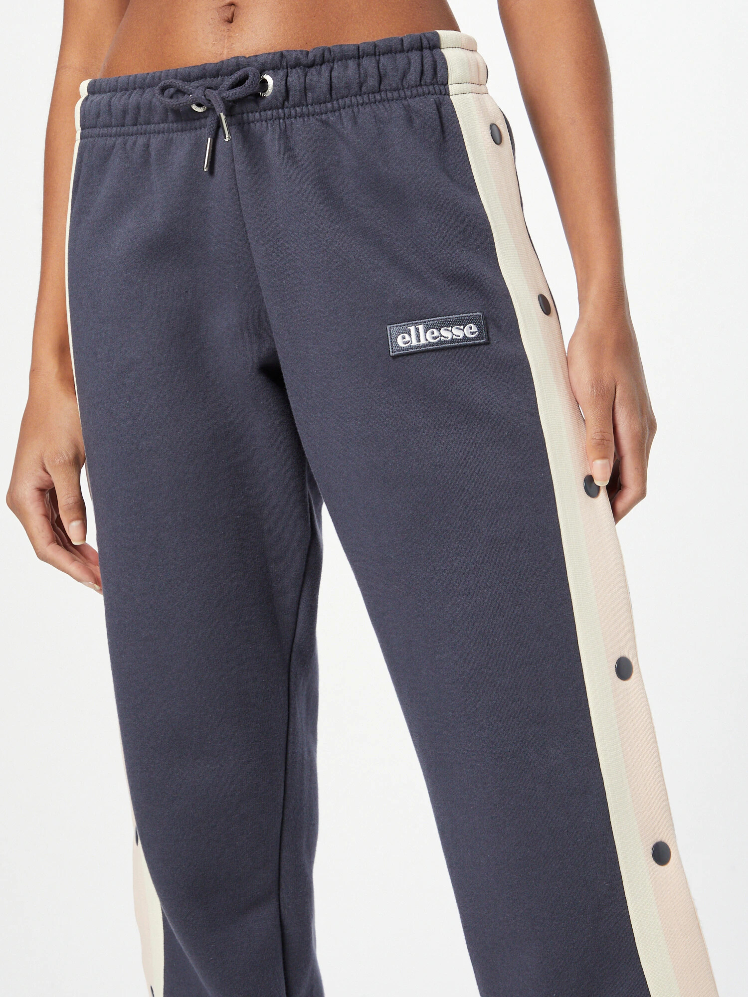 ELLESSE Pantaloni 'Janice' crem / gri grafit / roz - Pled.ro