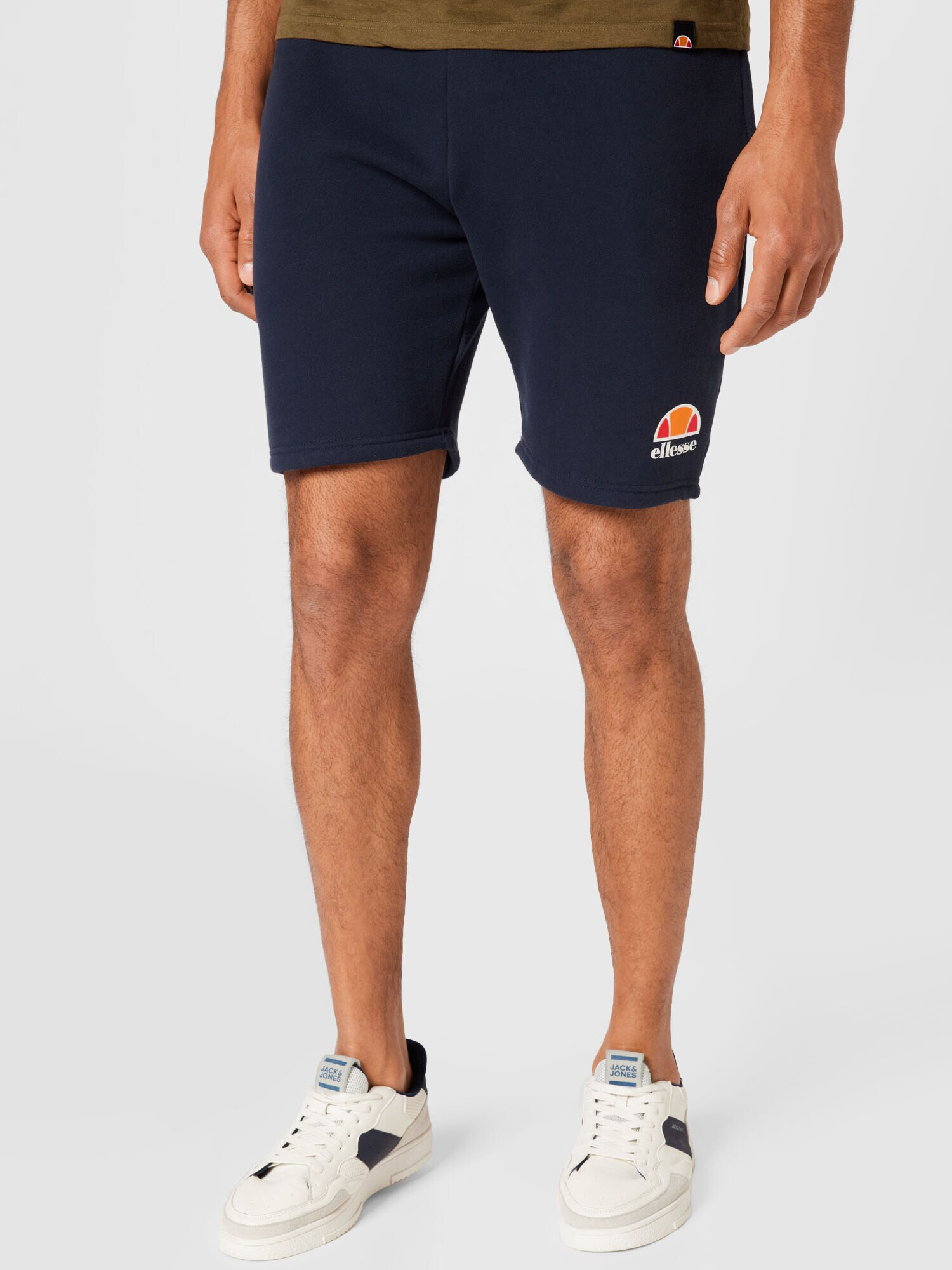 ELLESSE Pantaloni sport 'Malviva' bleumarin / portocaliu / roșu / alb - Pled.ro