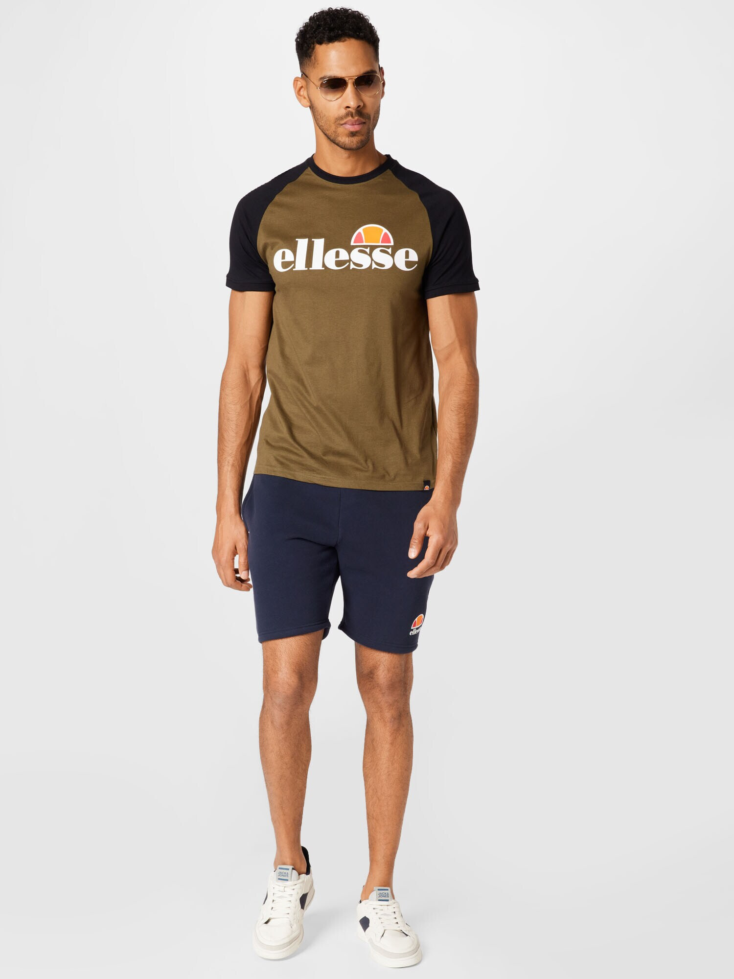 ELLESSE Pantaloni sport 'Malviva' bleumarin / portocaliu / roșu / alb - Pled.ro