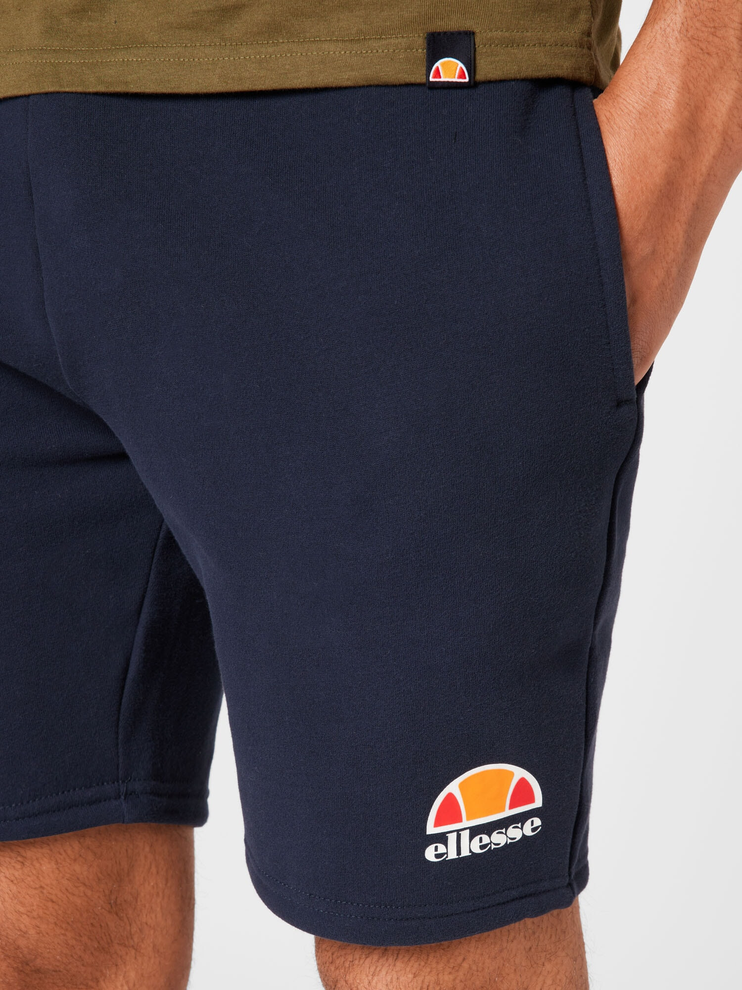 ELLESSE Pantaloni sport 'Malviva' bleumarin / portocaliu / roșu / alb - Pled.ro