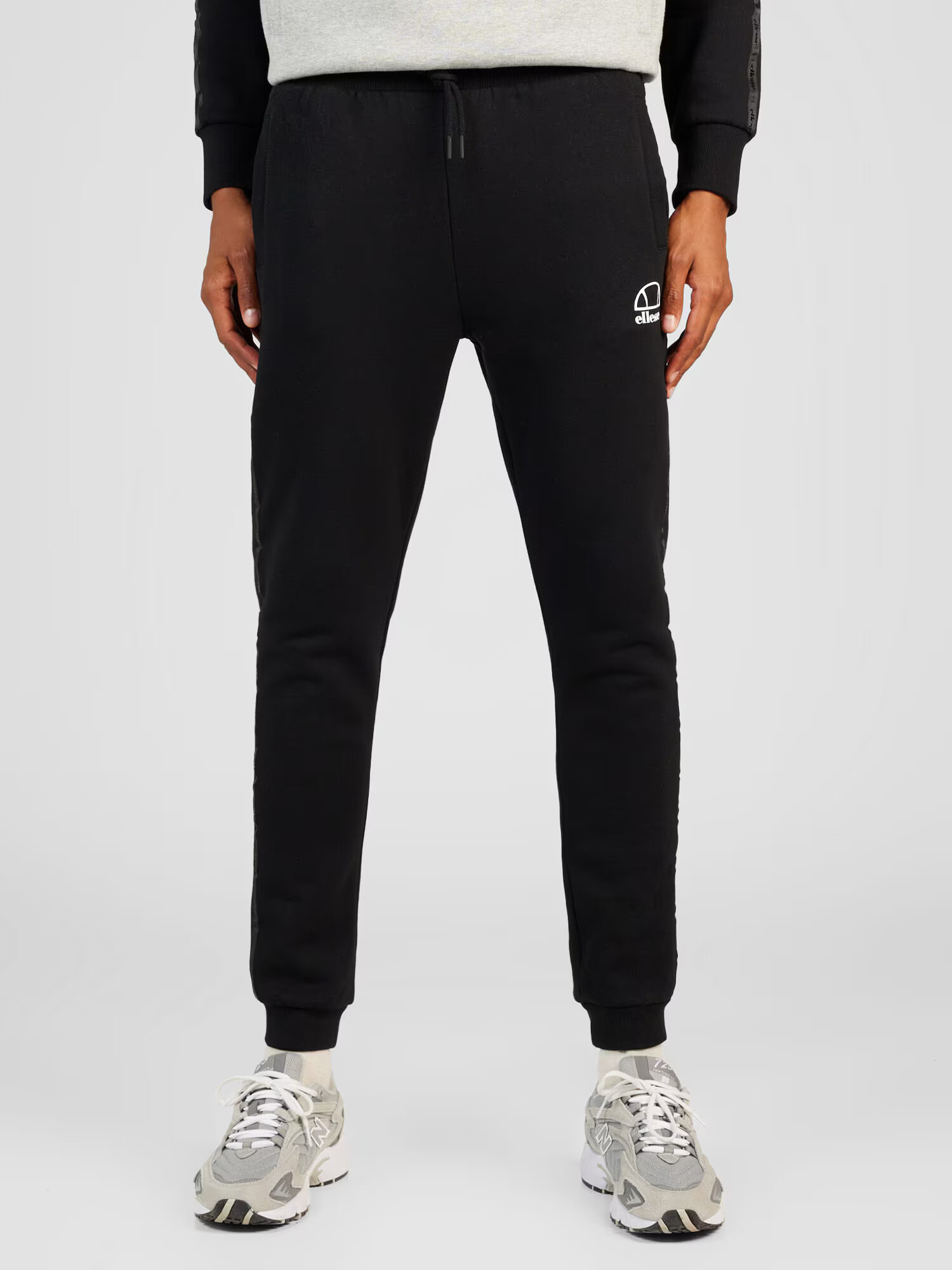 ELLESSE Pantaloni sport negru / alb - Pled.ro