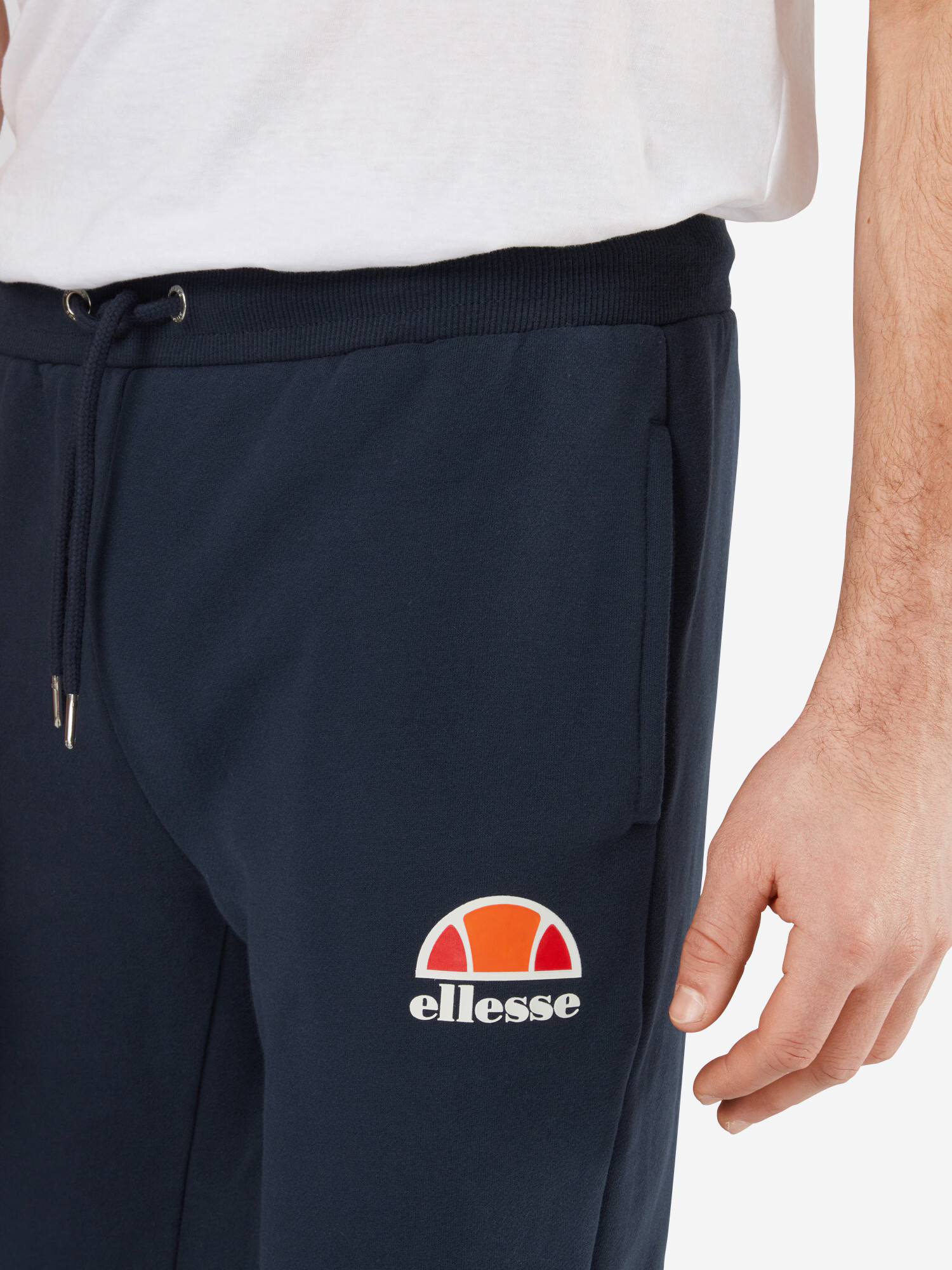 ELLESSE Pantaloni sport 'Ovest' bleumarin / portocaliu / roșu deschis / alb - Pled.ro