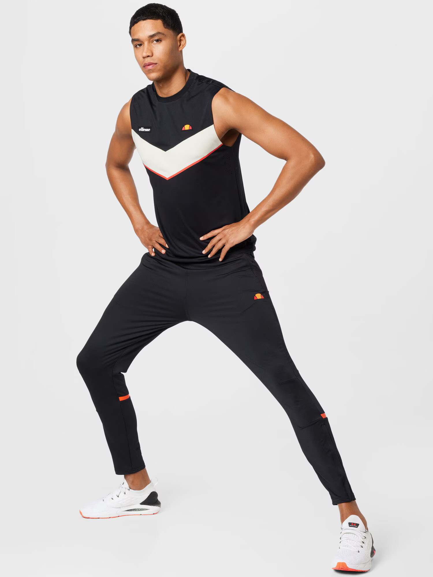 ELLESSE Pantaloni sport portocaliu / negru - Pled.ro