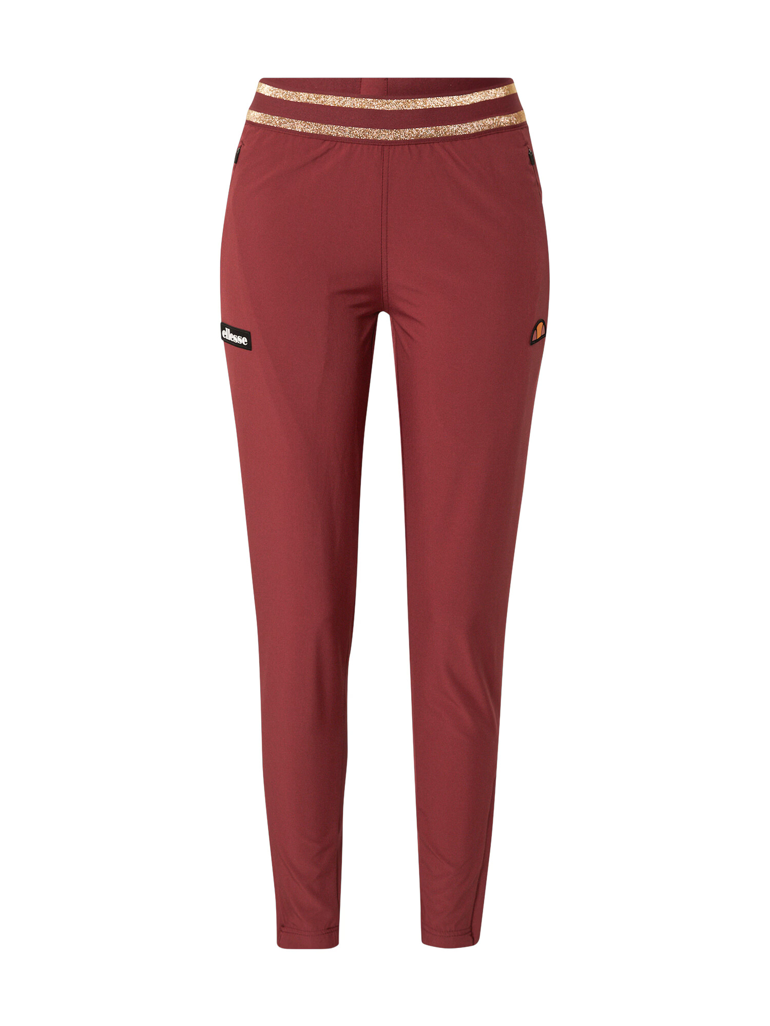 ELLESSE Pantaloni sport 'Zoie' auriu / portocaliu / roșu burgundy / negru - Pled.ro