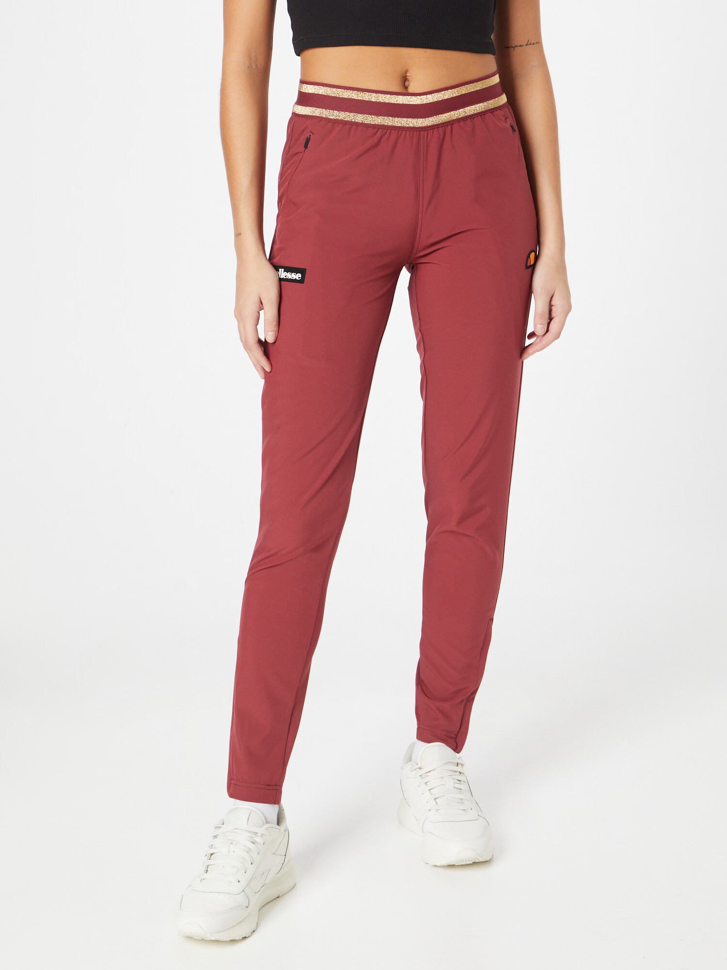 ELLESSE Pantaloni sport 'Zoie' auriu / portocaliu / roșu burgundy / negru - Pled.ro