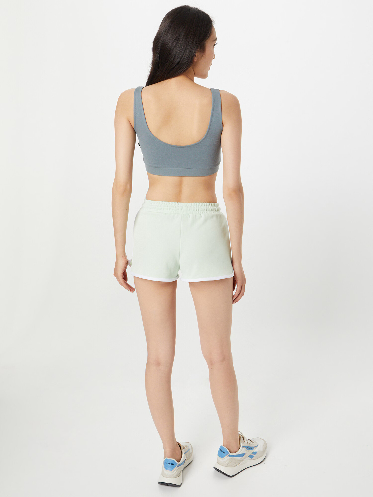 ELLESSE Pantaloni 'Stampa' verde pastel / alb - Pled.ro