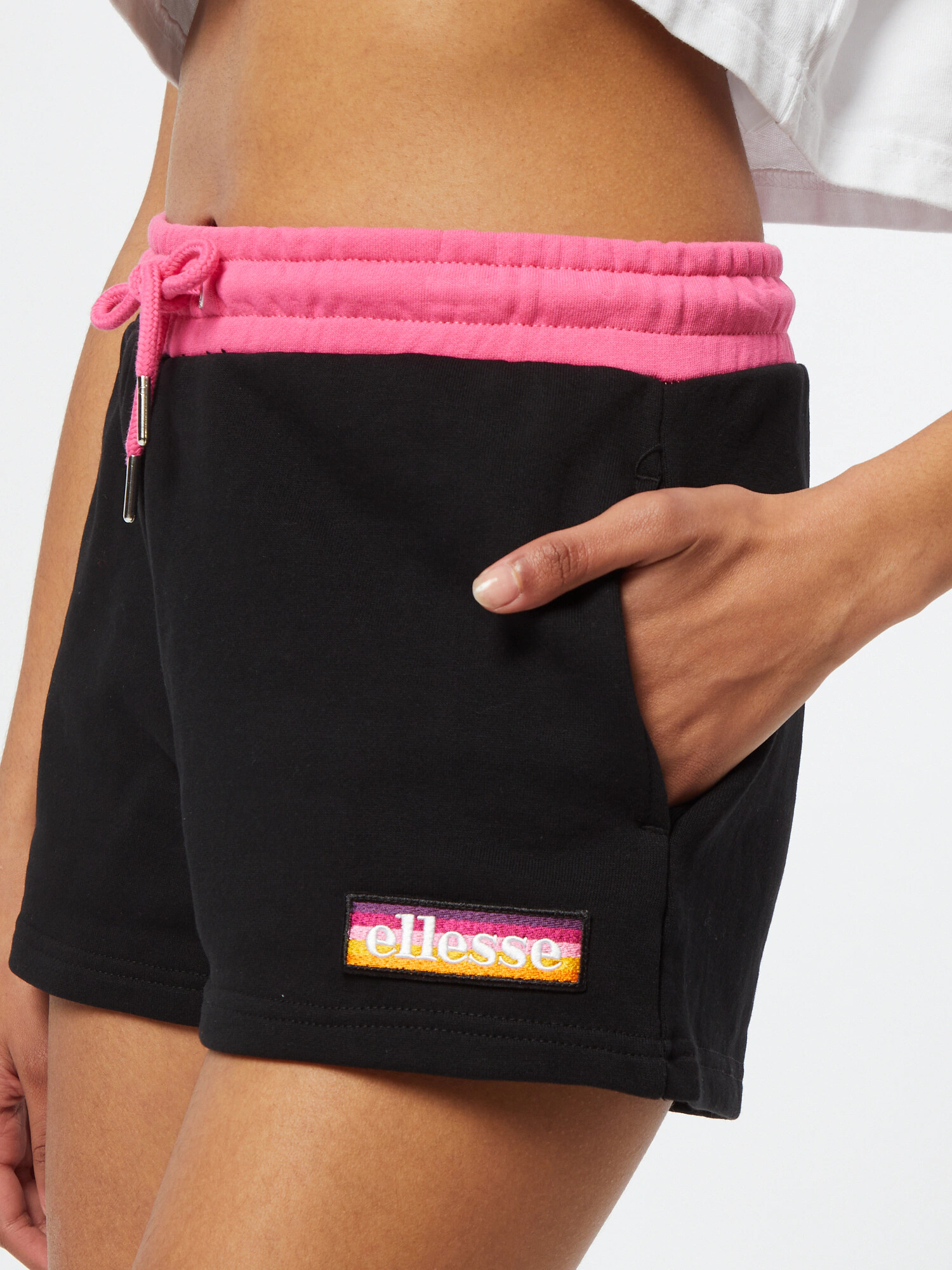 ELLESSE Pantaloni 'Tang' roz / negru - Pled.ro