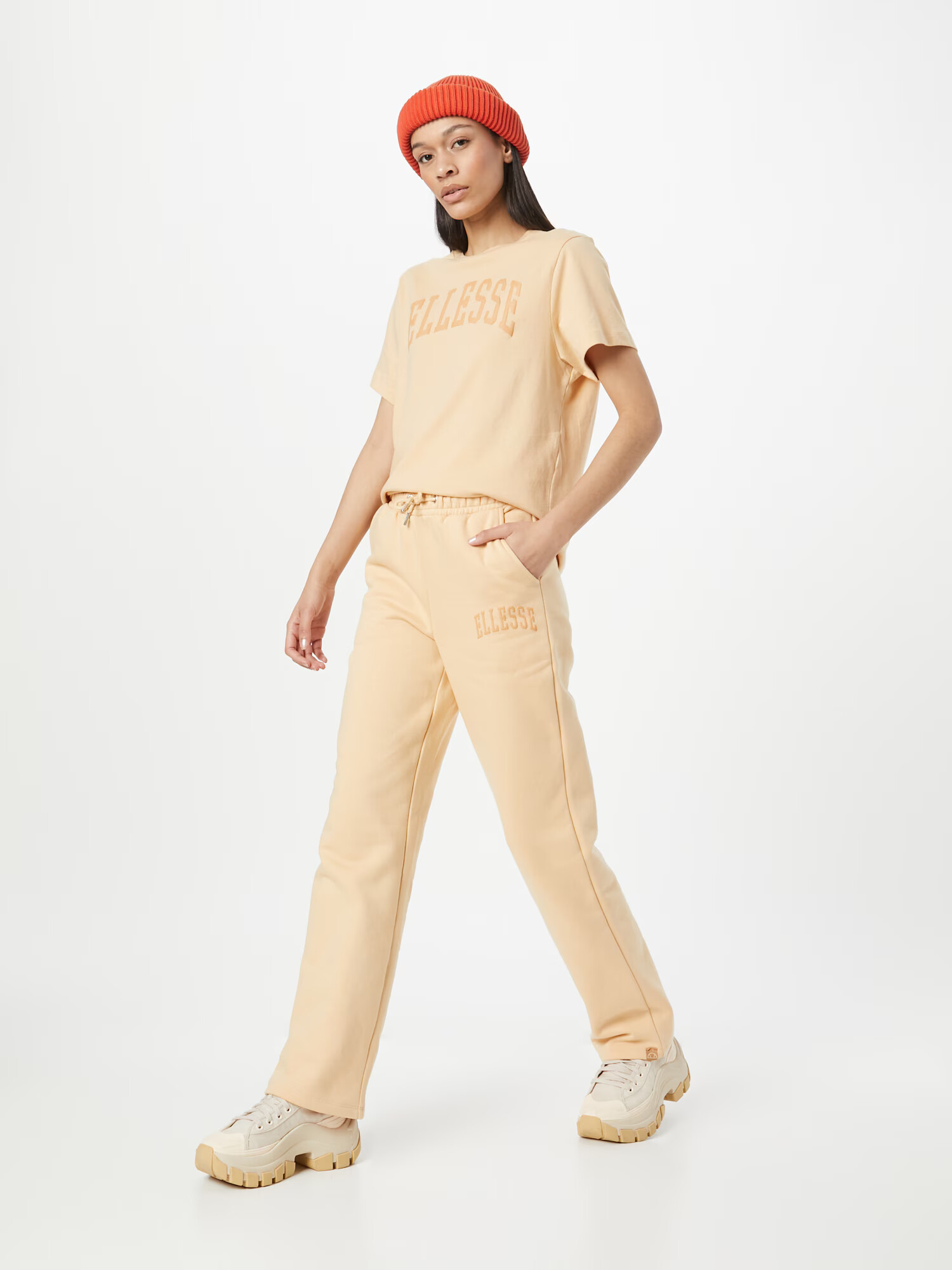 ELLESSE Pantaloni 'Tento' maro caramel / maro deschis - Pled.ro