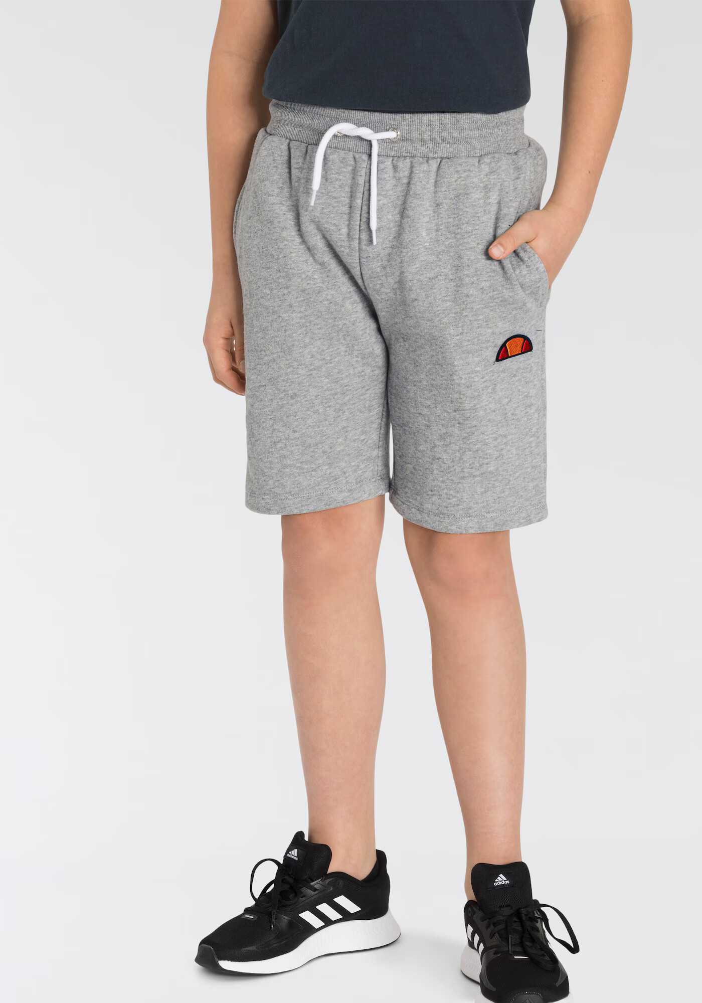 ELLESSE Pantaloni 'Toyle' gri amestecat / portocaliu / roșu deschis / alb - Pled.ro