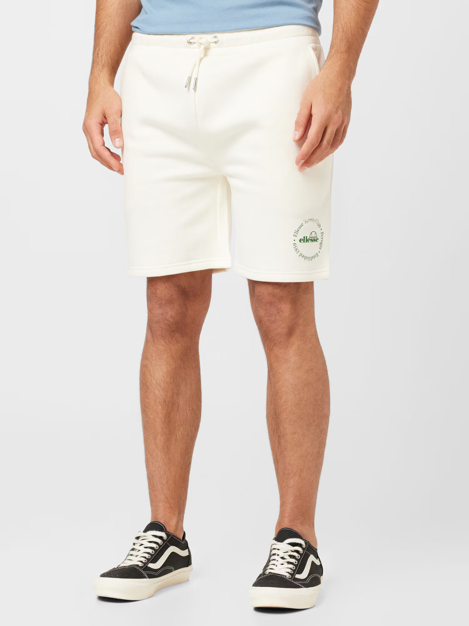 ELLESSE Pantaloni verde / alb murdar - Pled.ro