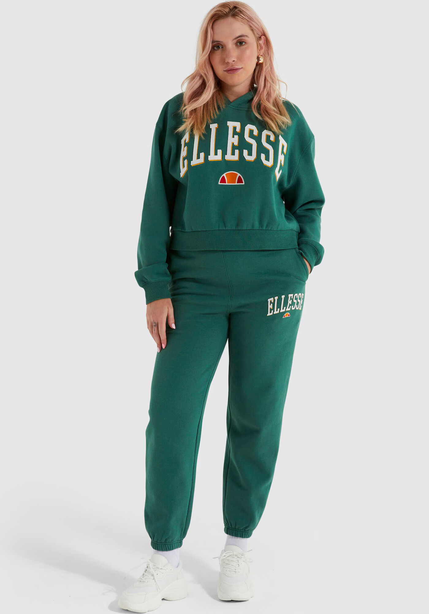 ELLESSE Pantaloni verde / portocaliu / roșu / alb - Pled.ro