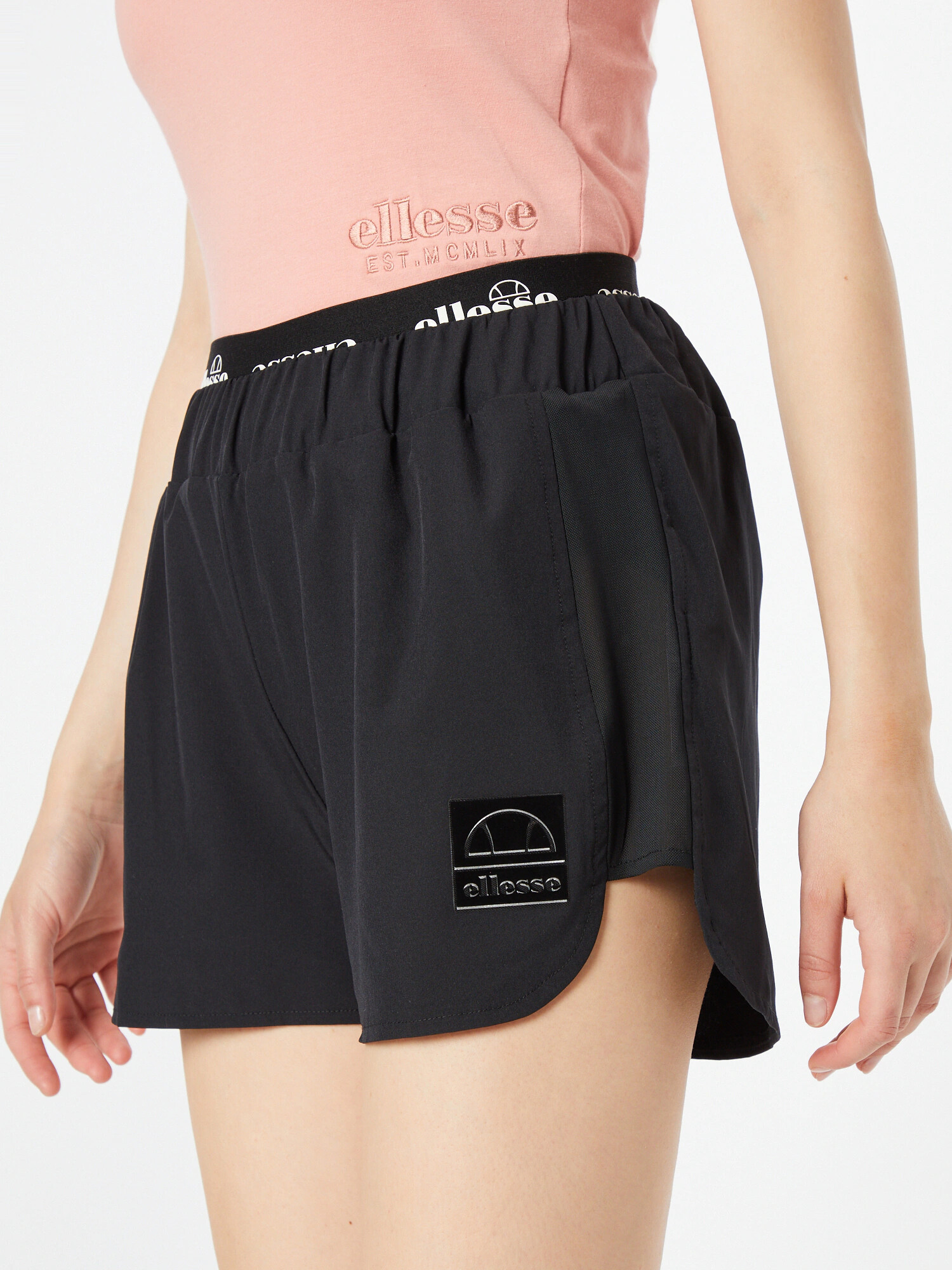 ELLESSE Pantaloni 'Vero' negru / alb - Pled.ro