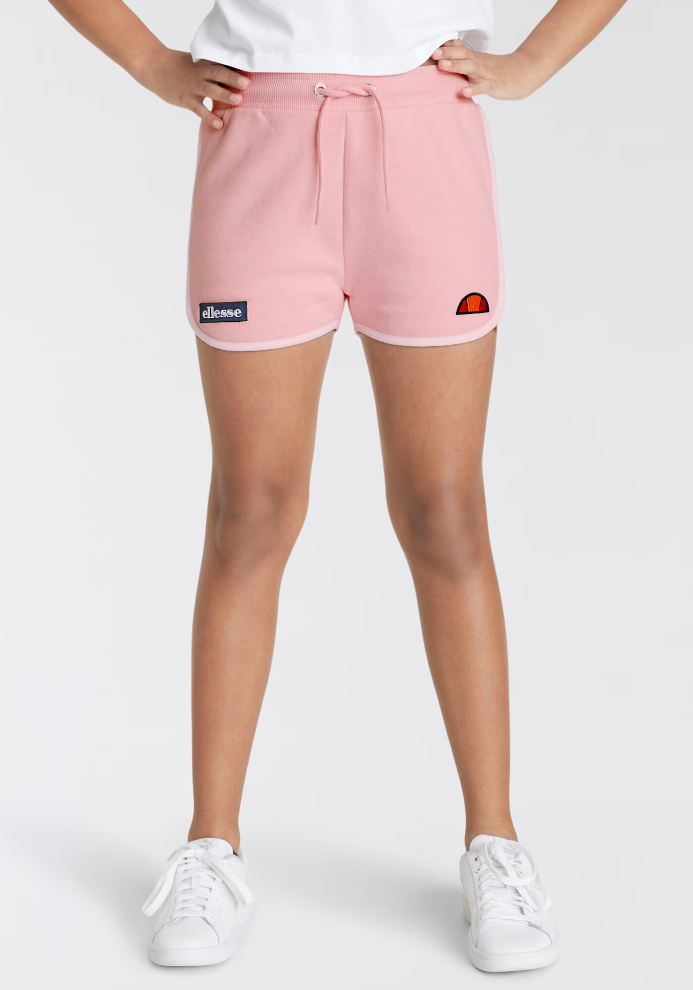 ELLESSE Pantaloni 'Victena' portocaliu / roz deschis / alb - Pled.ro