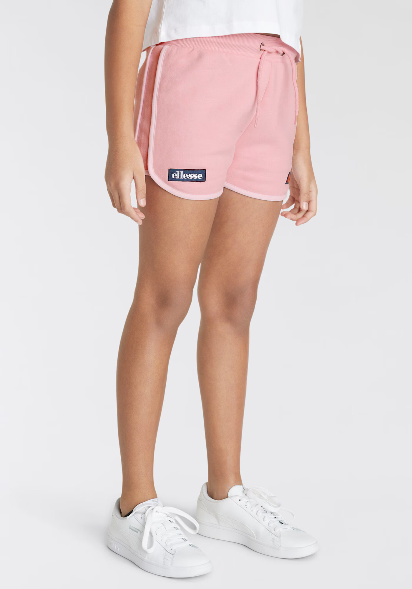 ELLESSE Pantaloni 'Victena' portocaliu / roz deschis / alb - Pled.ro