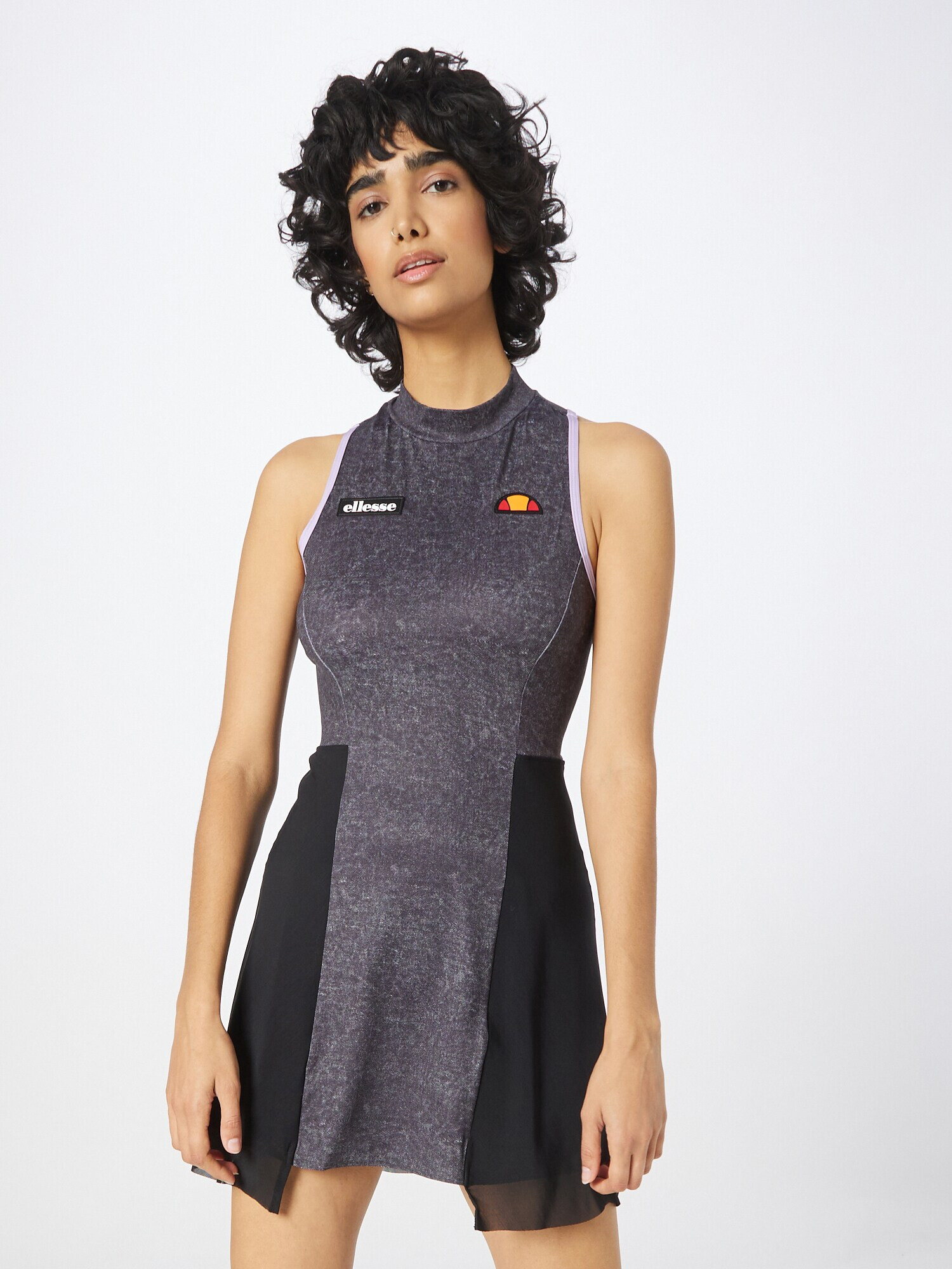 ELLESSE Rochie sport 'Teasel' lila / negru / negru denim - Pled.ro