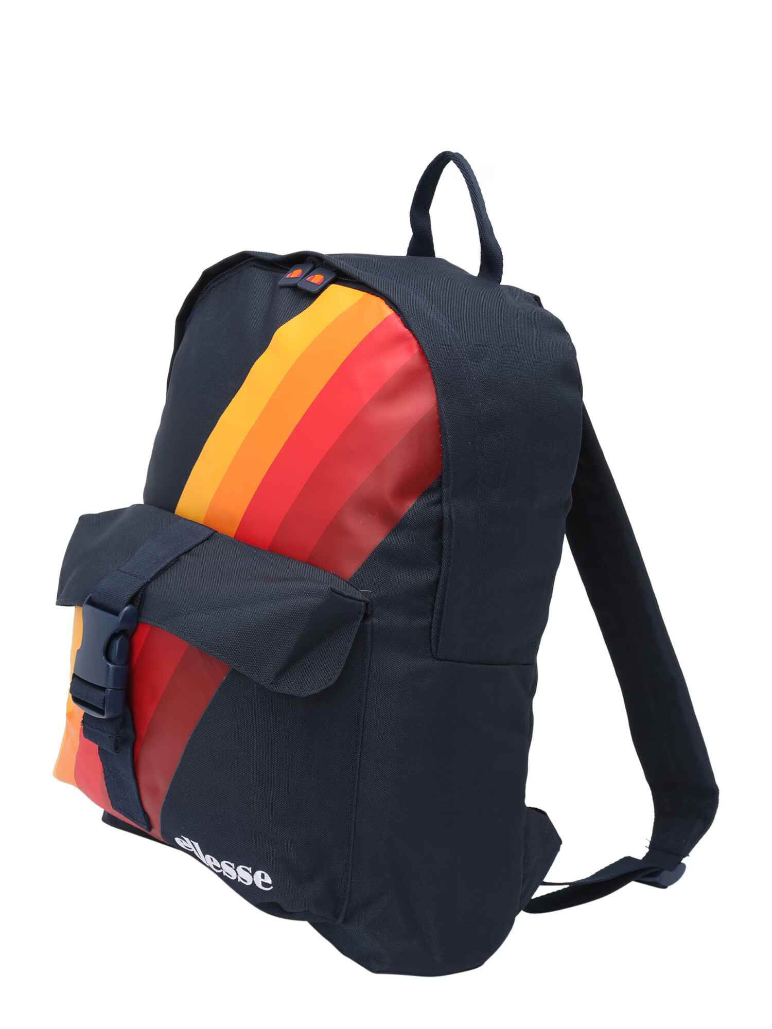 ELLESSE Rucsac 'Banio' bleumarin / portocaliu / roșu / alb - Pled.ro