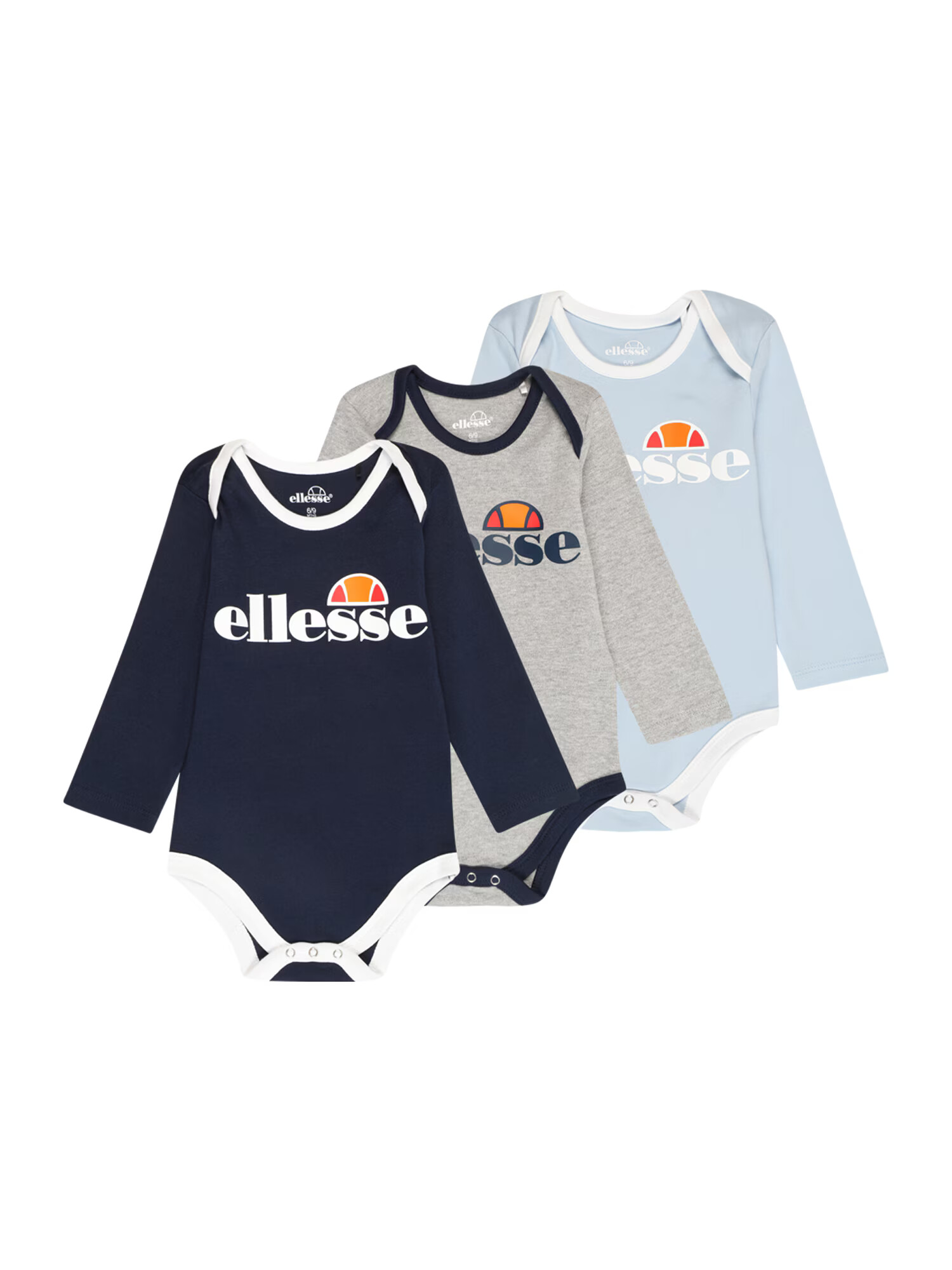 ELLESSE Salopetă/Body 'Conie' bleumarin / albastru deschis / gri amestecat / portocaliu - Pled.ro