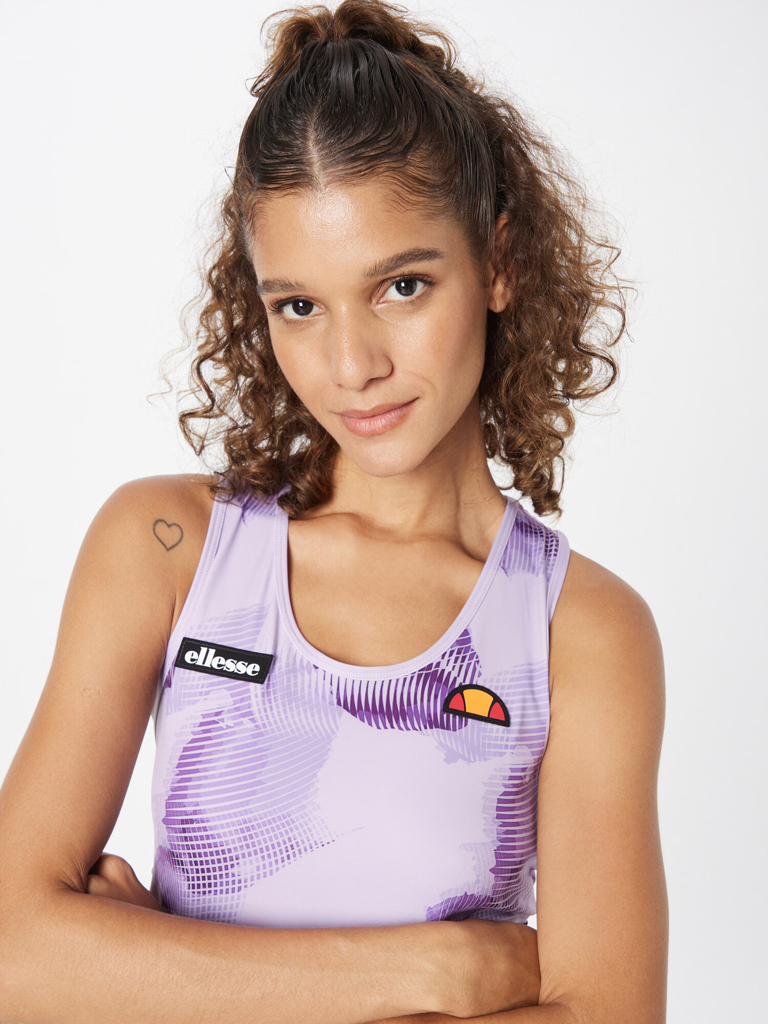 ELLESSE Sport top lila / mov închis / portocaliu / negru - Pled.ro