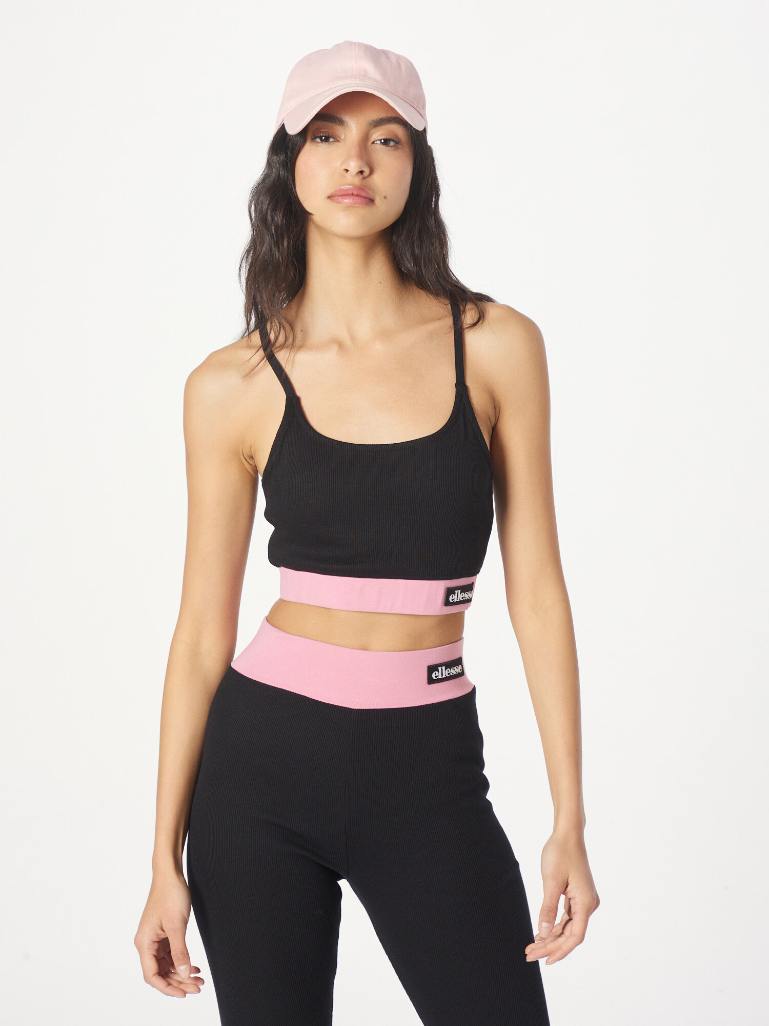 ELLESSE Top 'Bobbin' roz / negru / alb - Pled.ro