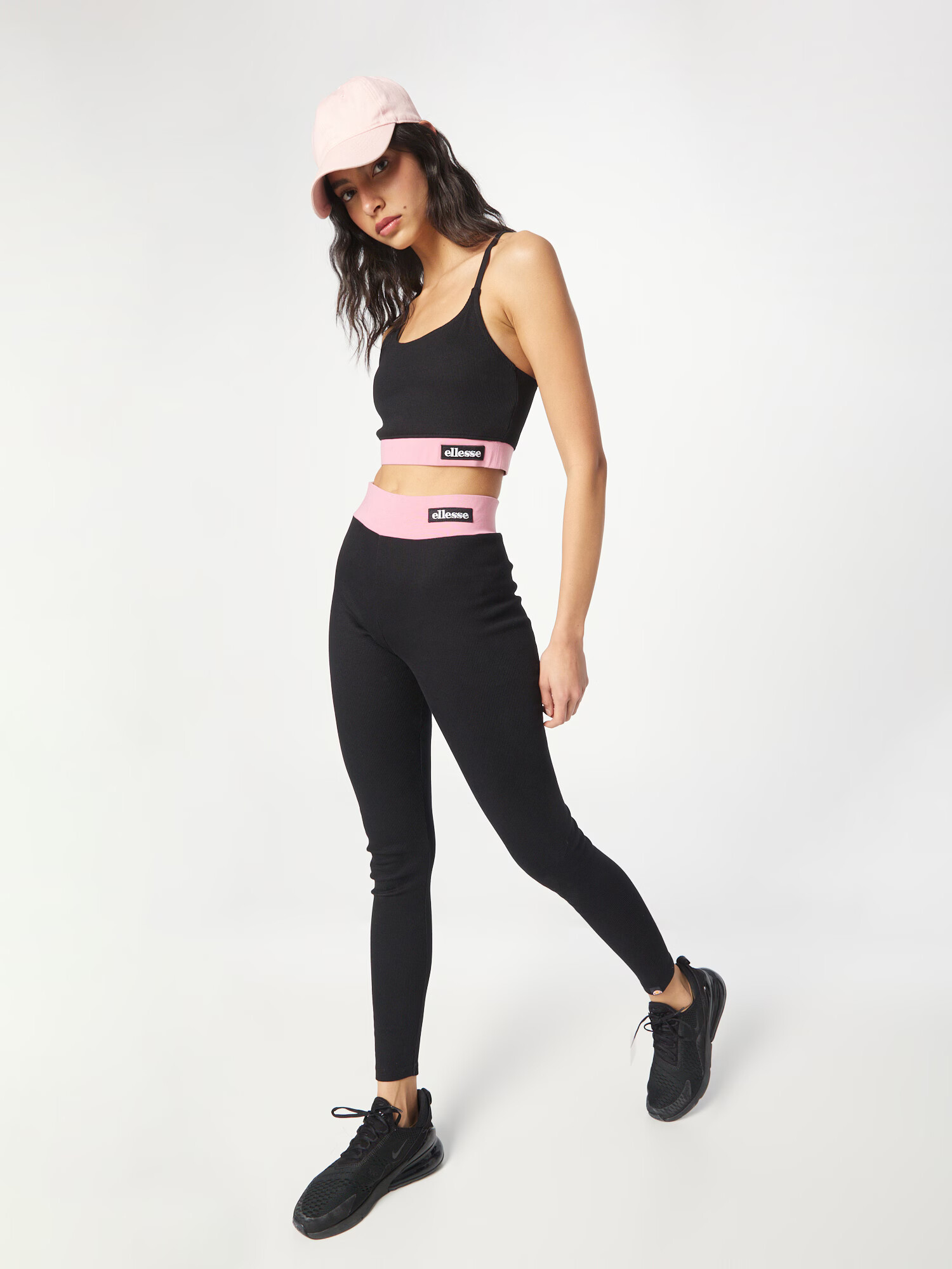 ELLESSE Top 'Bobbin' roz / negru / alb - Pled.ro