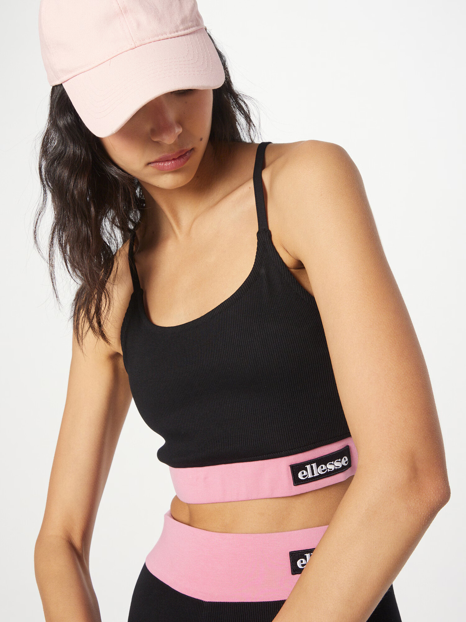 ELLESSE Top 'Bobbin' roz / negru / alb - Pled.ro