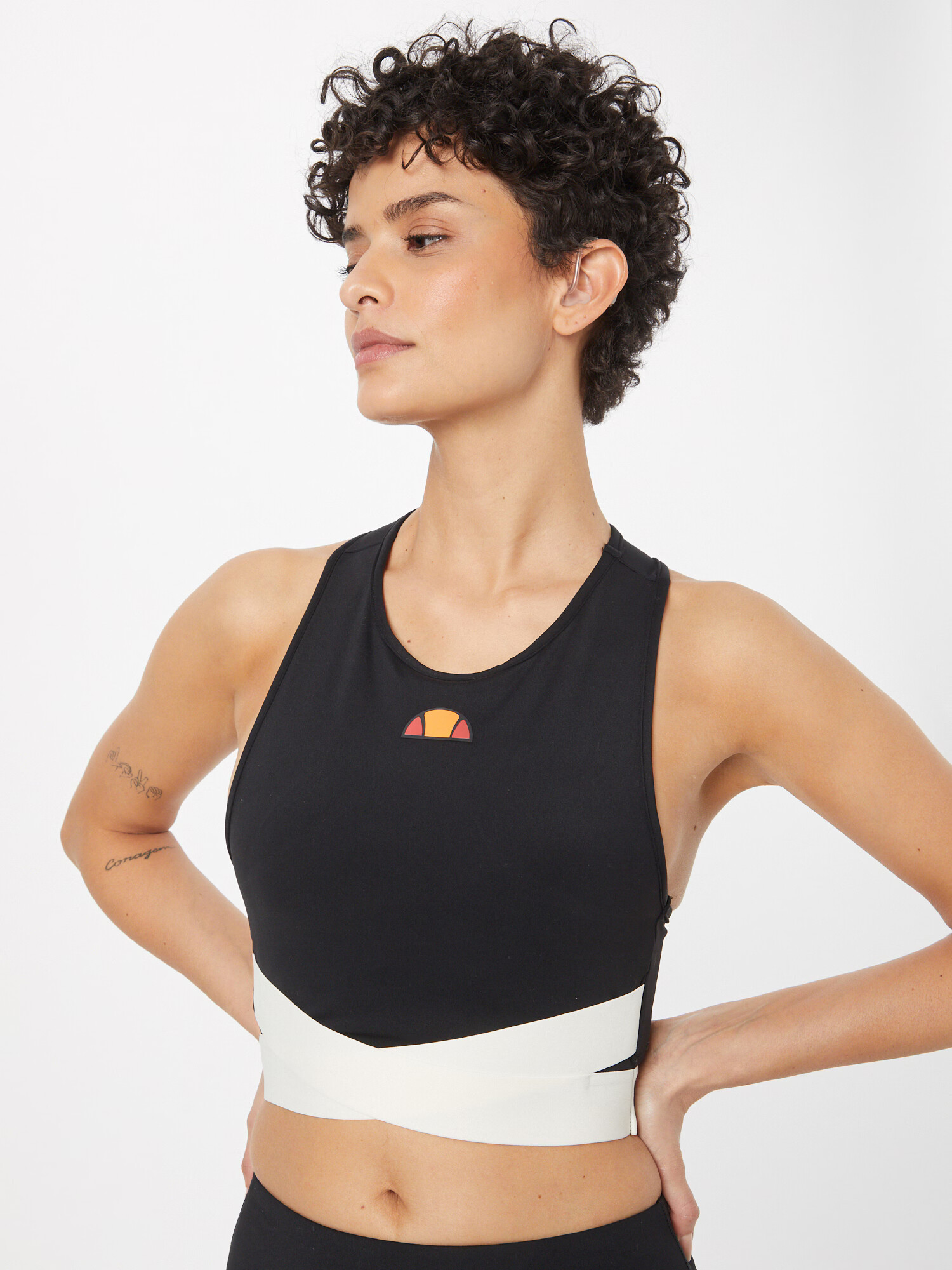 ELLESSE Sutien sport 'Chroma' portocaliu / roșu / negru / alb - Pled.ro