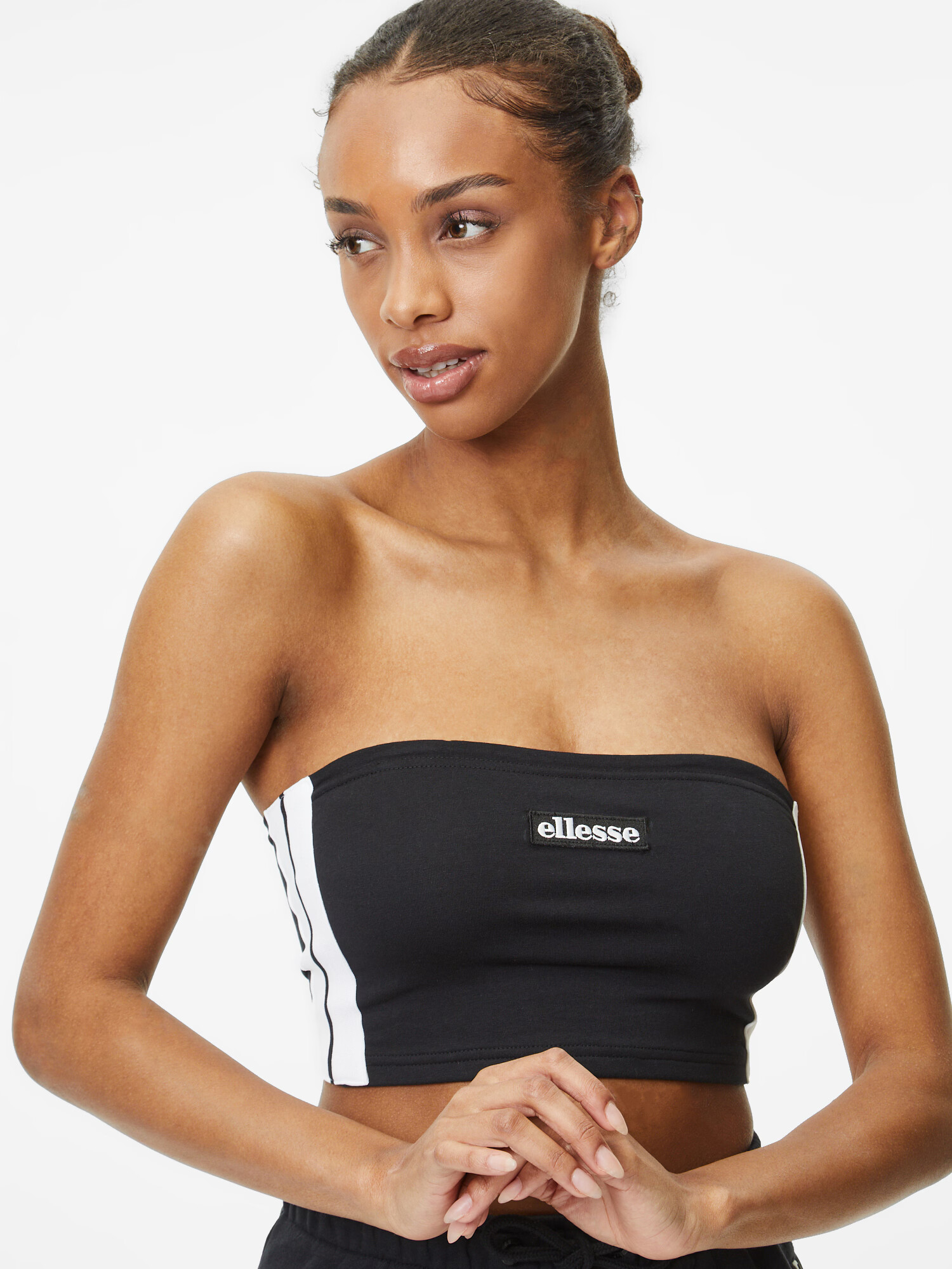 ELLESSE Top 'Luella' negru / alb - Pled.ro