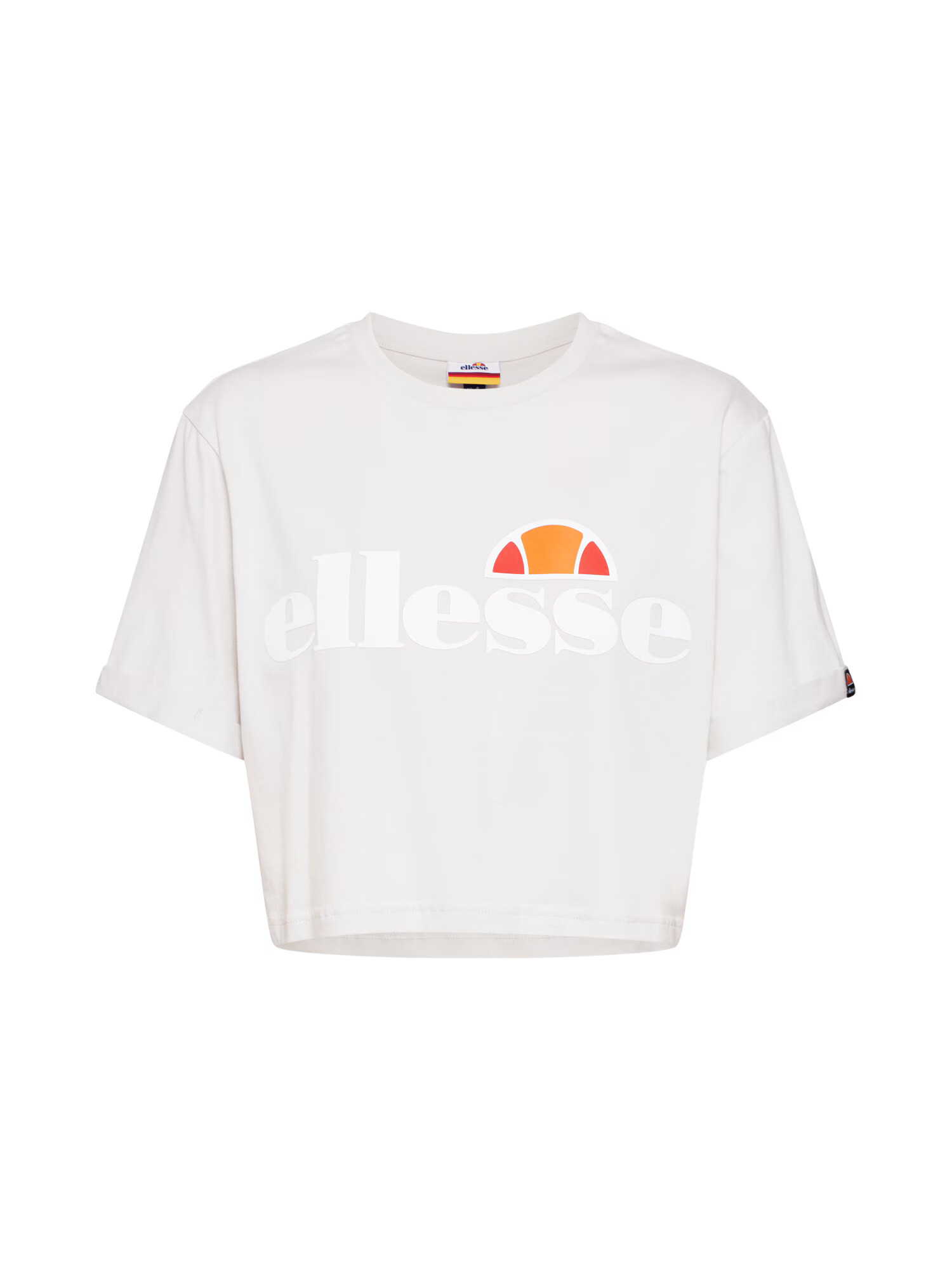 ELLESSE Tricou 'Alberta' gri deschis / portocaliu / roșu / alb - Pled.ro