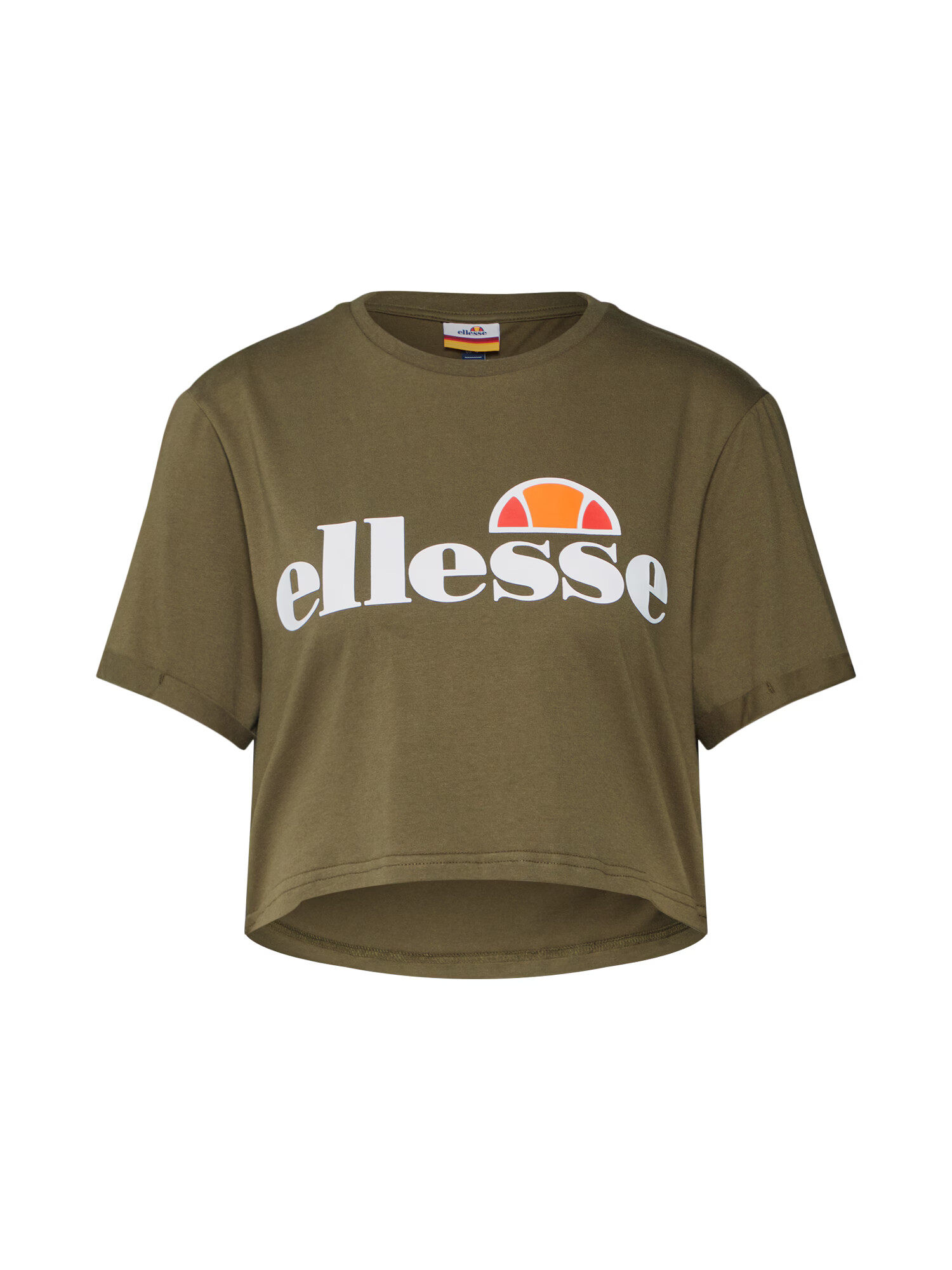 ELLESSE Tricou 'Alberta' kaki / portocaliu / roșu / alb - Pled.ro