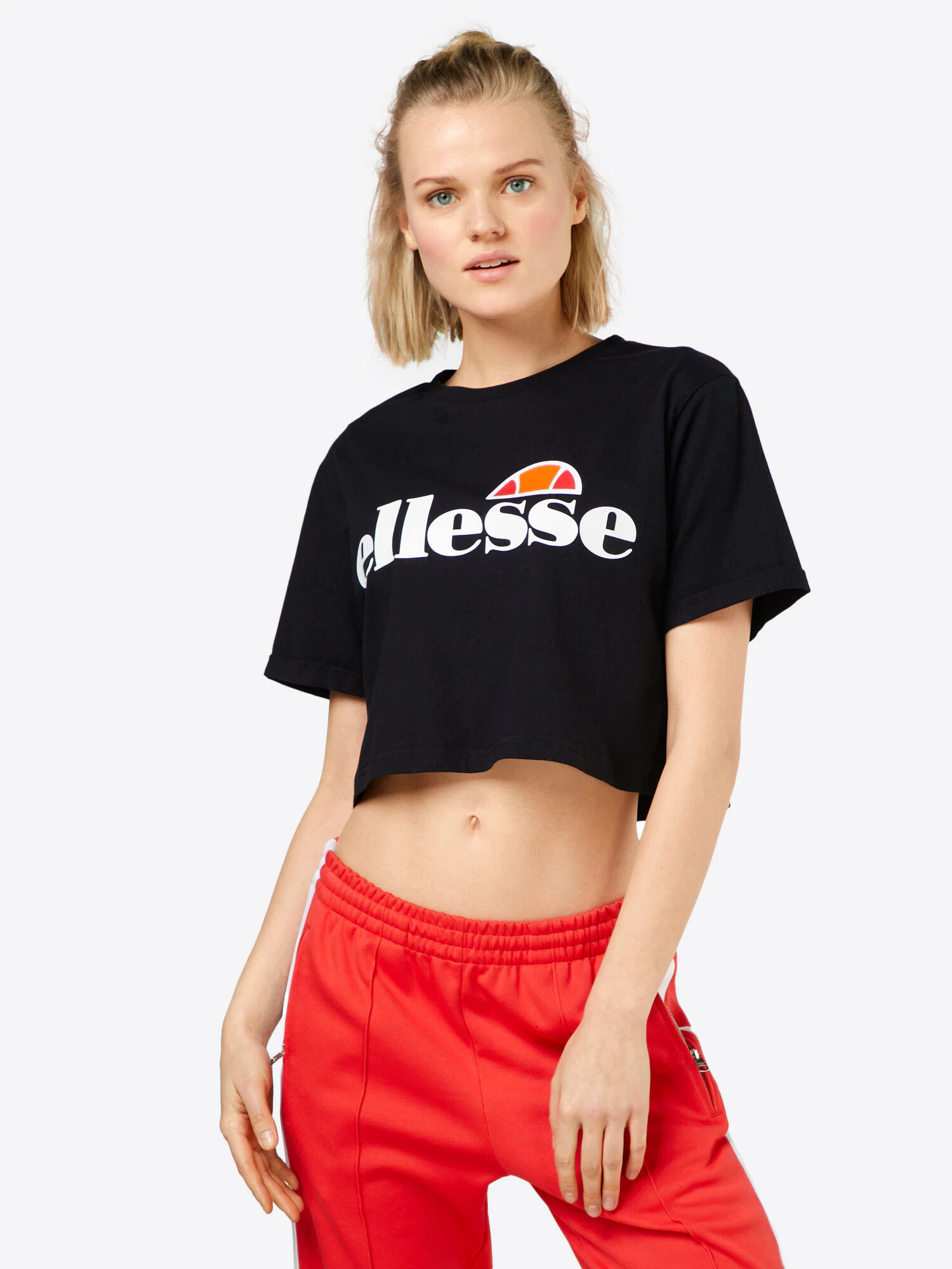 ELLESSE Tricou 'Alberta' portocaliu / portocaliu caisă / negru / alb - Pled.ro