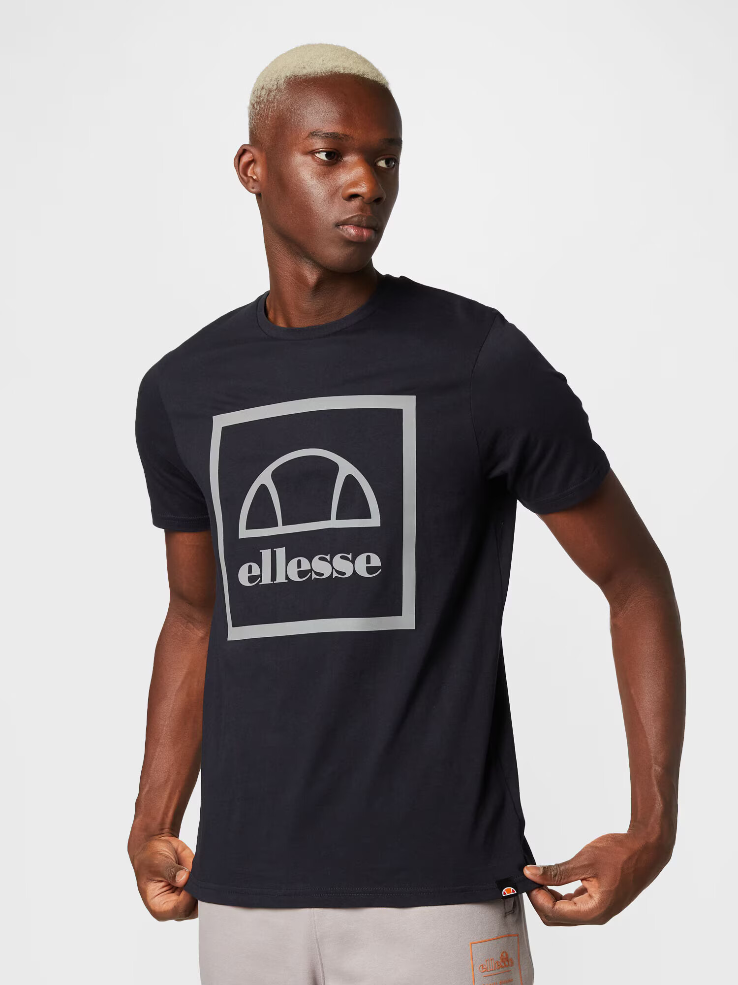 ELLESSE Tricou 'Andromedan' gri / negru - Pled.ro