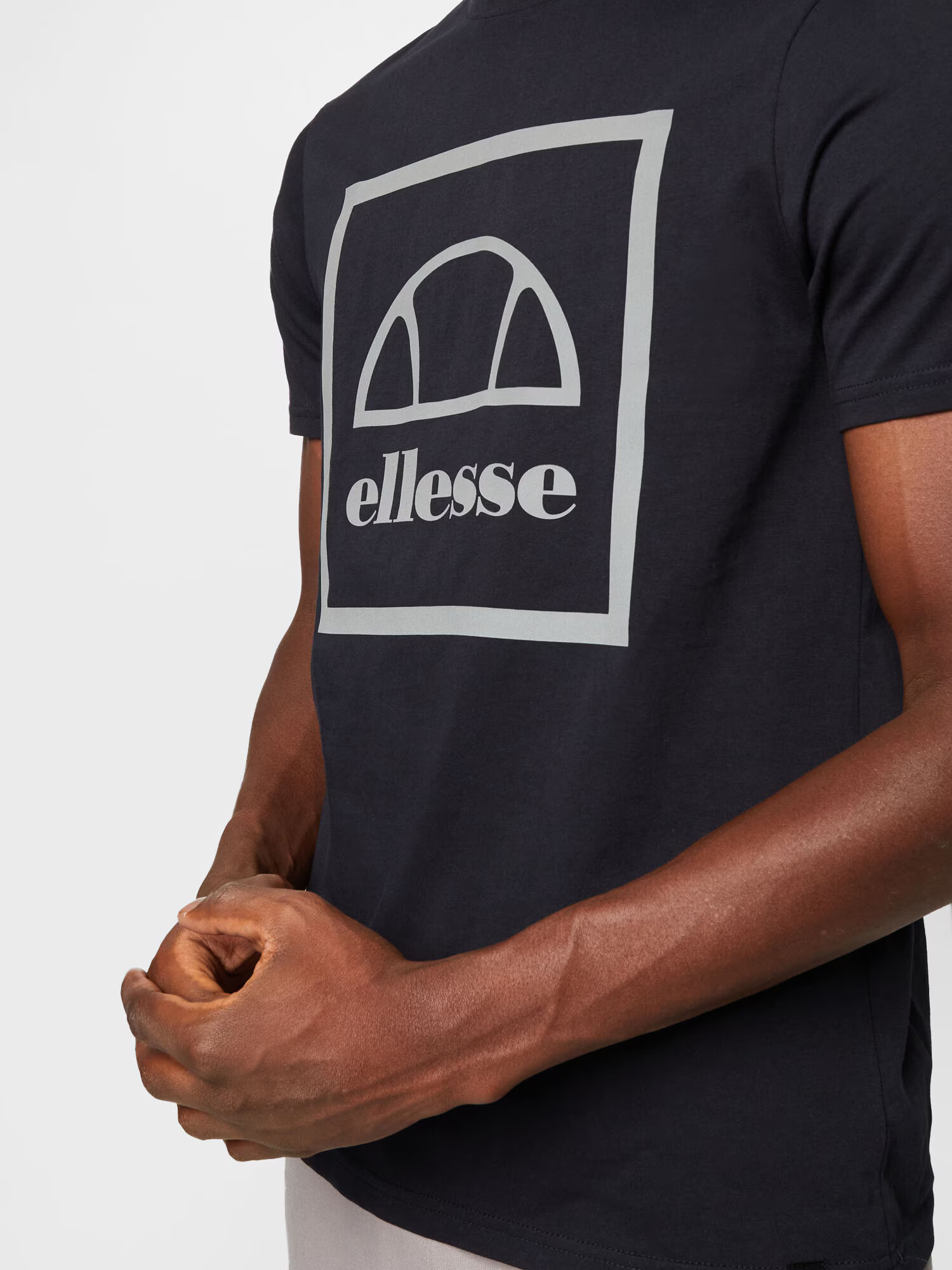 ELLESSE Tricou 'Andromedan' gri / negru - Pled.ro