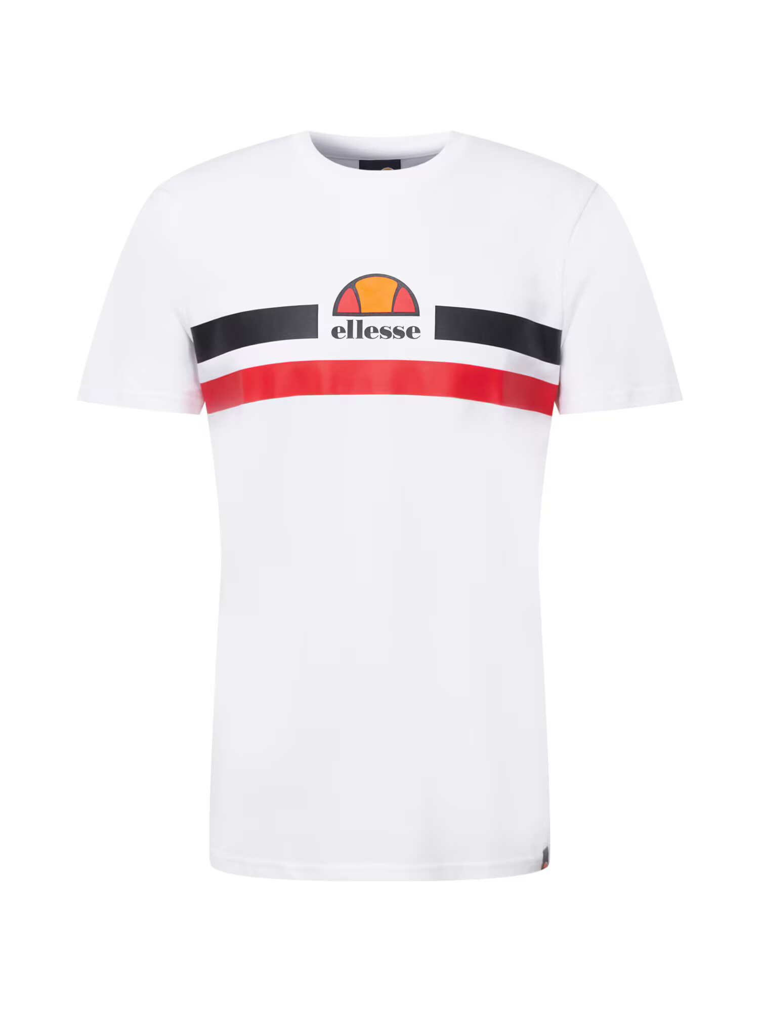 ELLESSE Tricou 'Aprel' albastru noapte / portocaliu / roșu / alb - Pled.ro