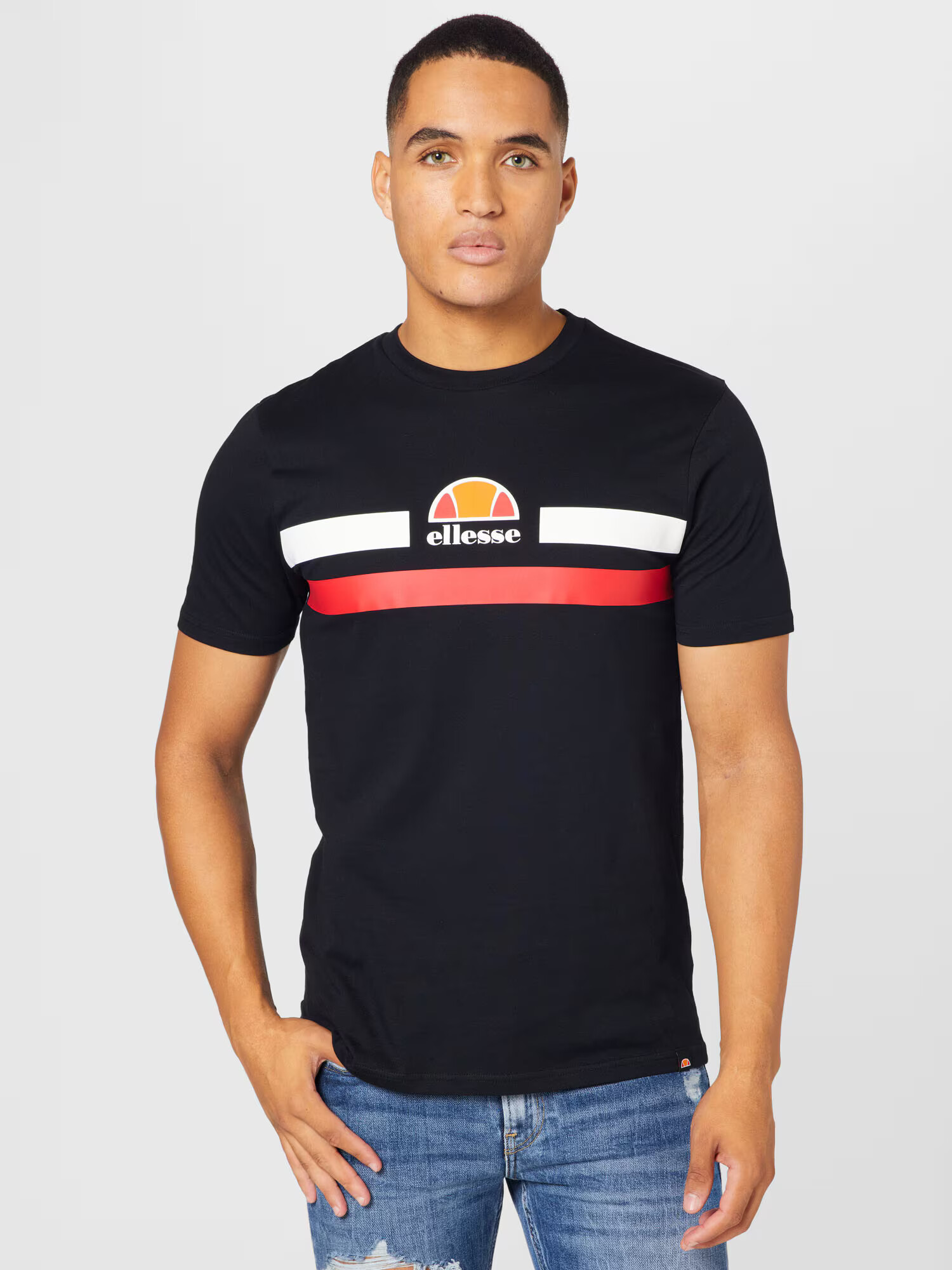 ELLESSE Tricou 'Aprel' portocaliu / roșu / negru / alb - Pled.ro