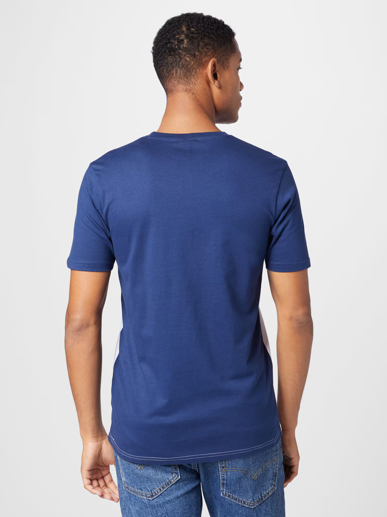 ELLESSE Tricou 'Arbatax' bleumarin / portocaliu / roșu deschis / alb - Pled.ro