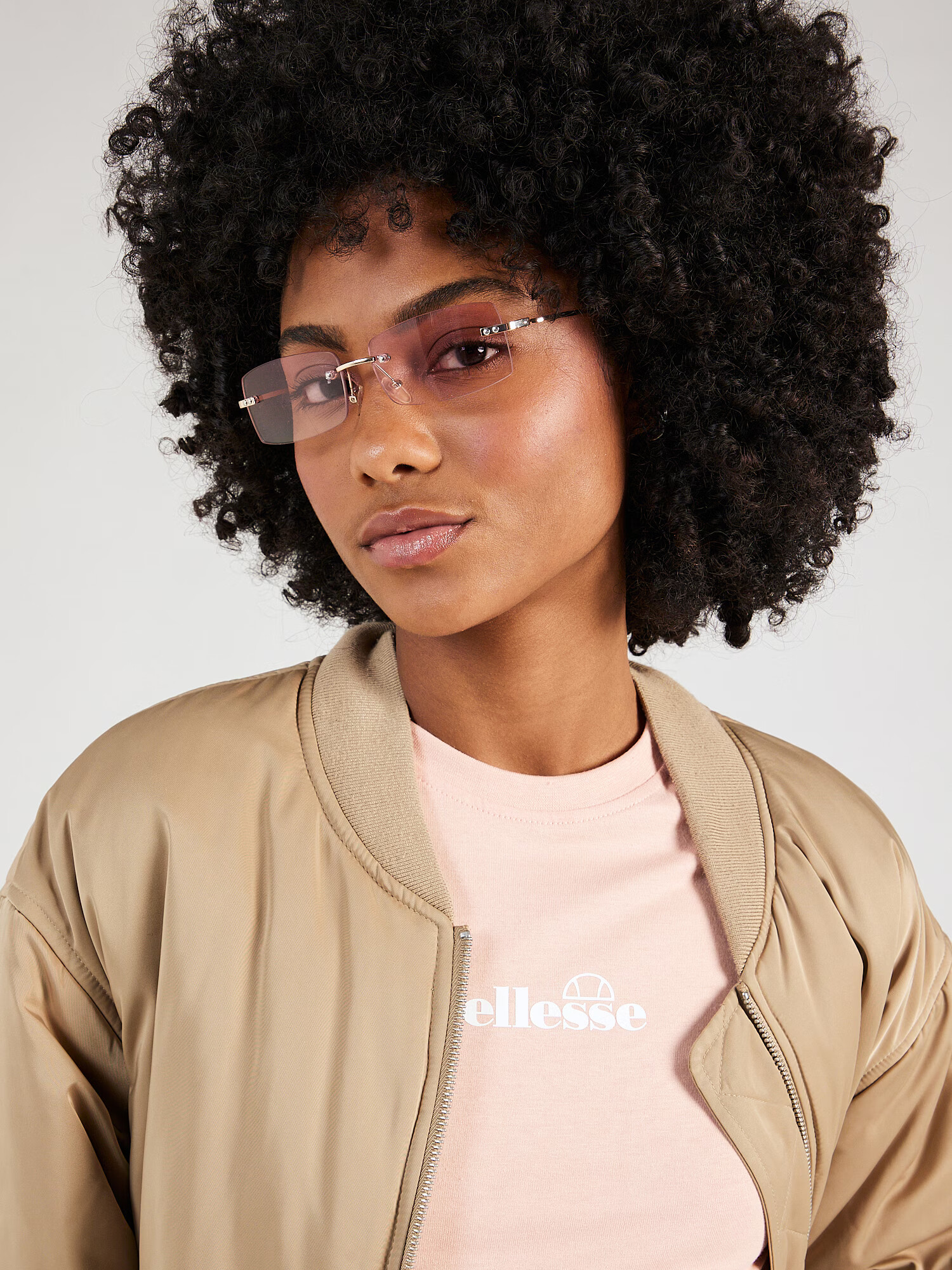 ELLESSE Tricou 'Beckana' roz pastel / alb - Pled.ro