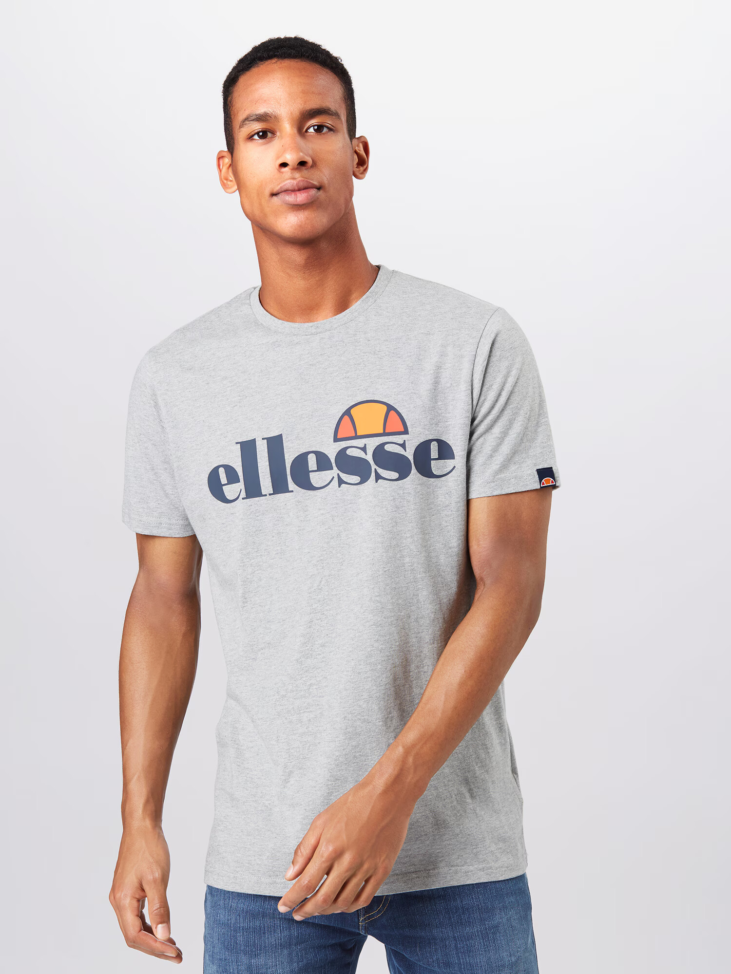 ELLESSE Tricou 'Prado' bleumarin / gri amestecat / portocaliu / roșu deschis - Pled.ro