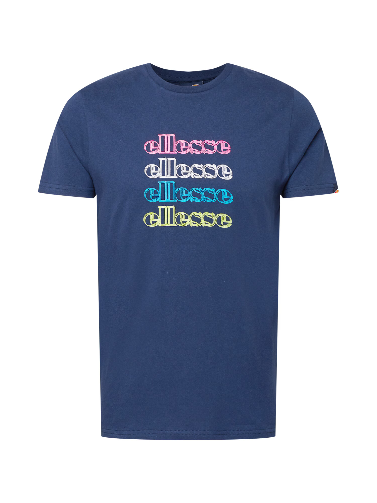 ELLESSE Tricou 'Bravia' bleumarin / galben / roz / alb - Pled.ro