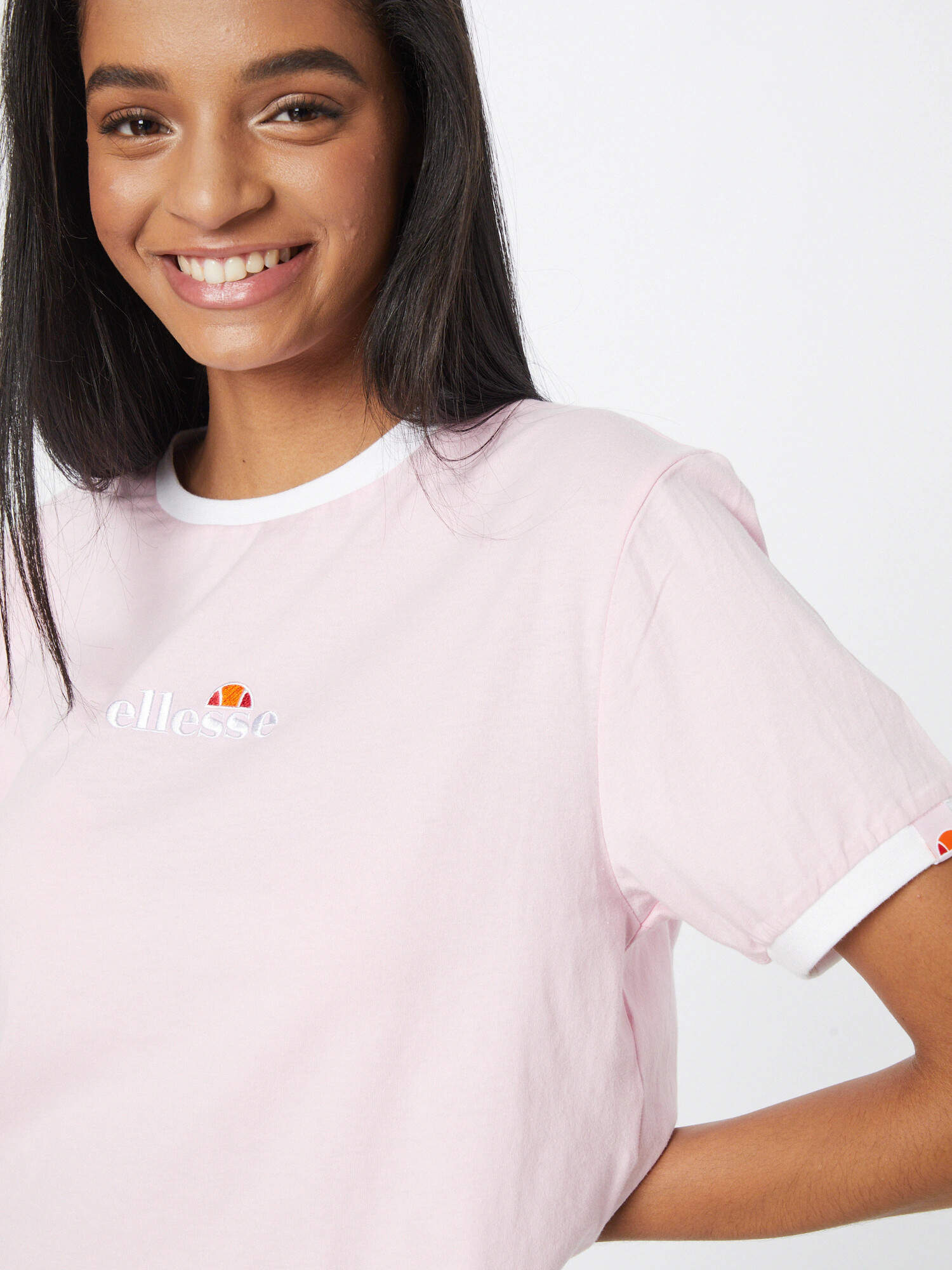 ELLESSE Tricou 'Derla' portocaliu / roz / roșu / alb - Pled.ro