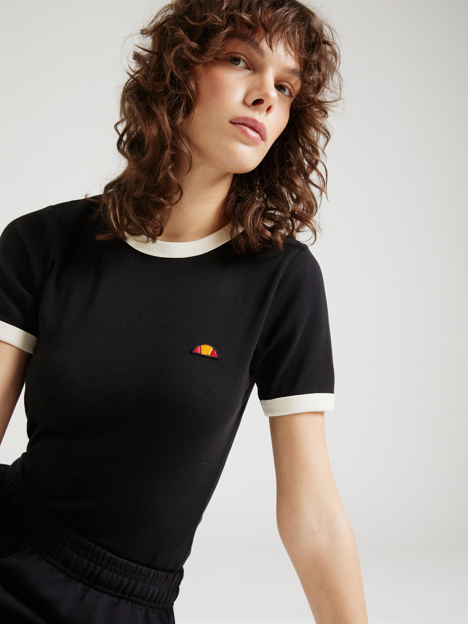 ELLESSE Tricou 'Enio' portocaliu / roșu / negru / alb - Pled.ro