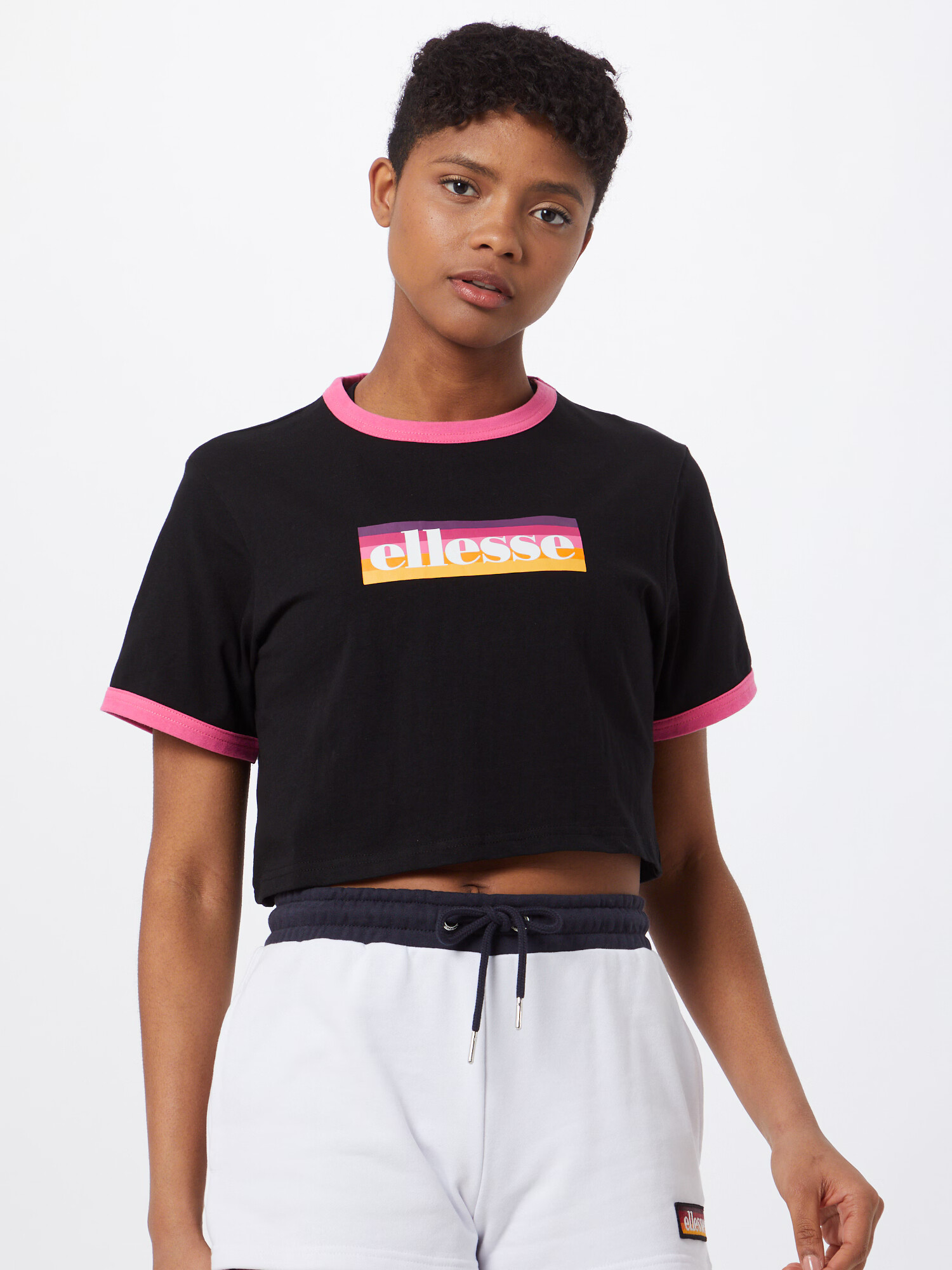 ELLESSE Tricou 'Filide' portocaliu / roz / negru / alb - Pled.ro