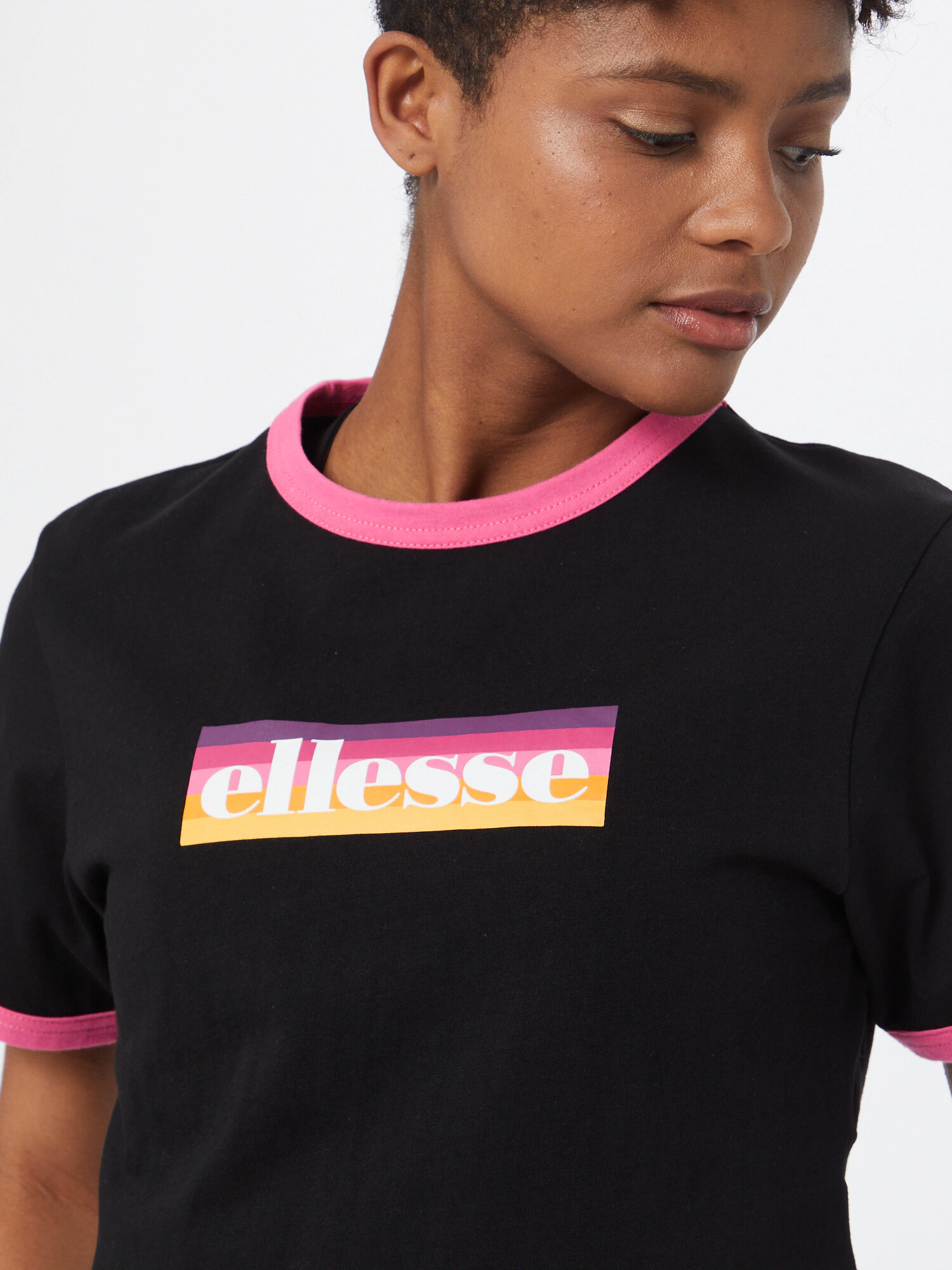 ELLESSE Tricou 'Filide' portocaliu / roz / negru / alb - Pled.ro