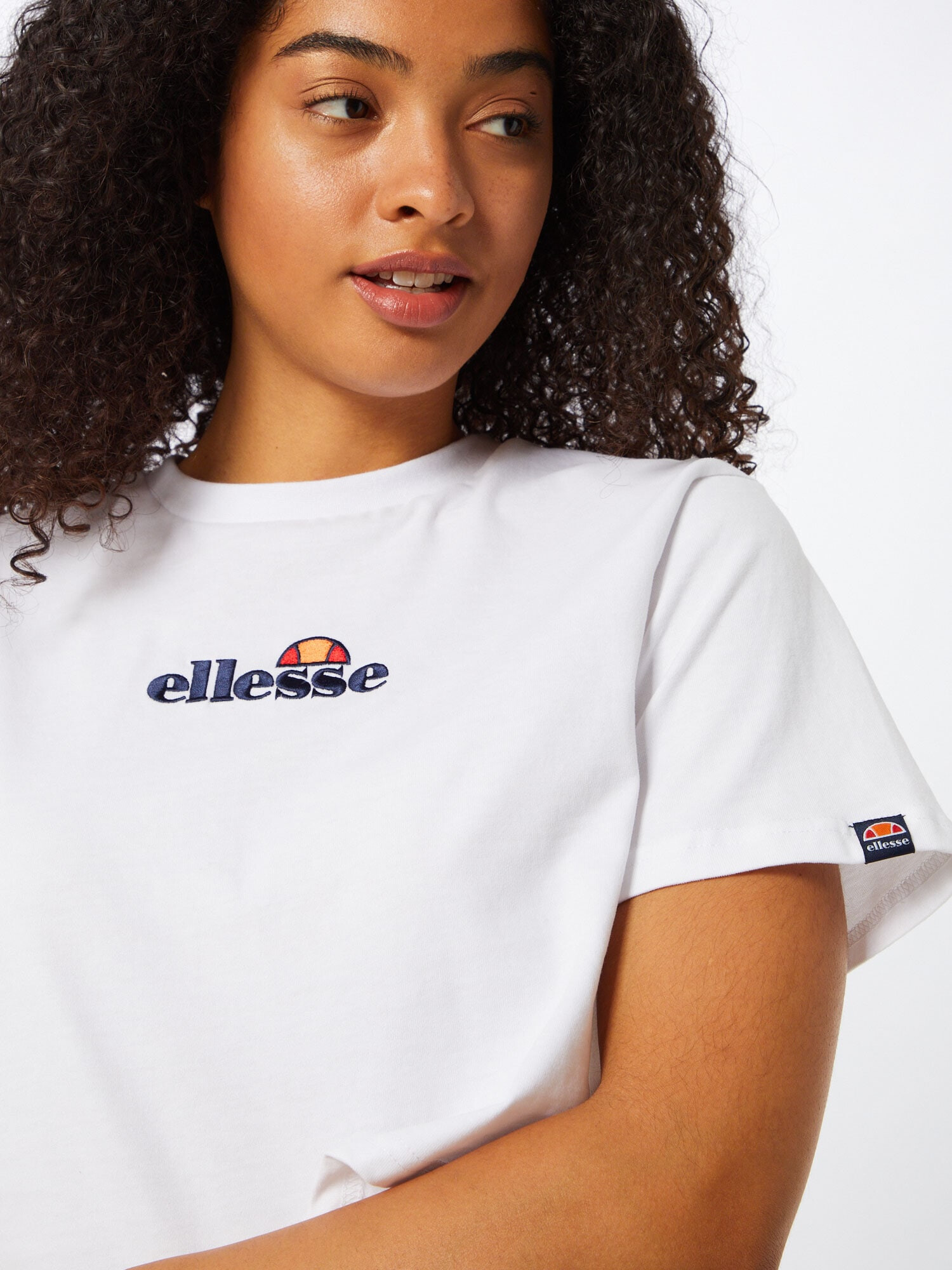 ELLESSE Tricou 'Fireball' bleumarin / portocaliu / roșu / alb - Pled.ro