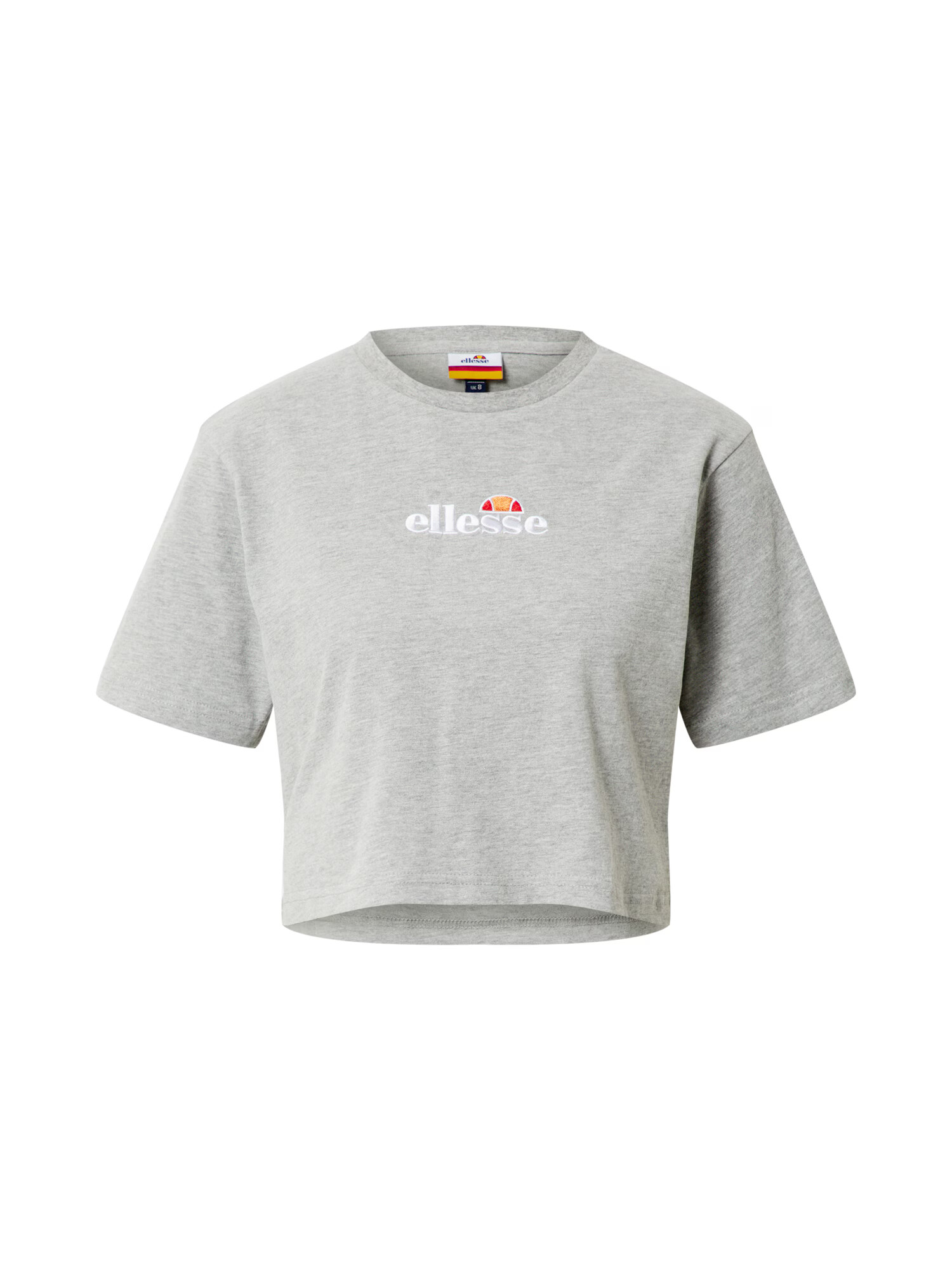 ELLESSE Tricou 'Fireball' gri amestecat / portocaliu / roșu / alb - Pled.ro