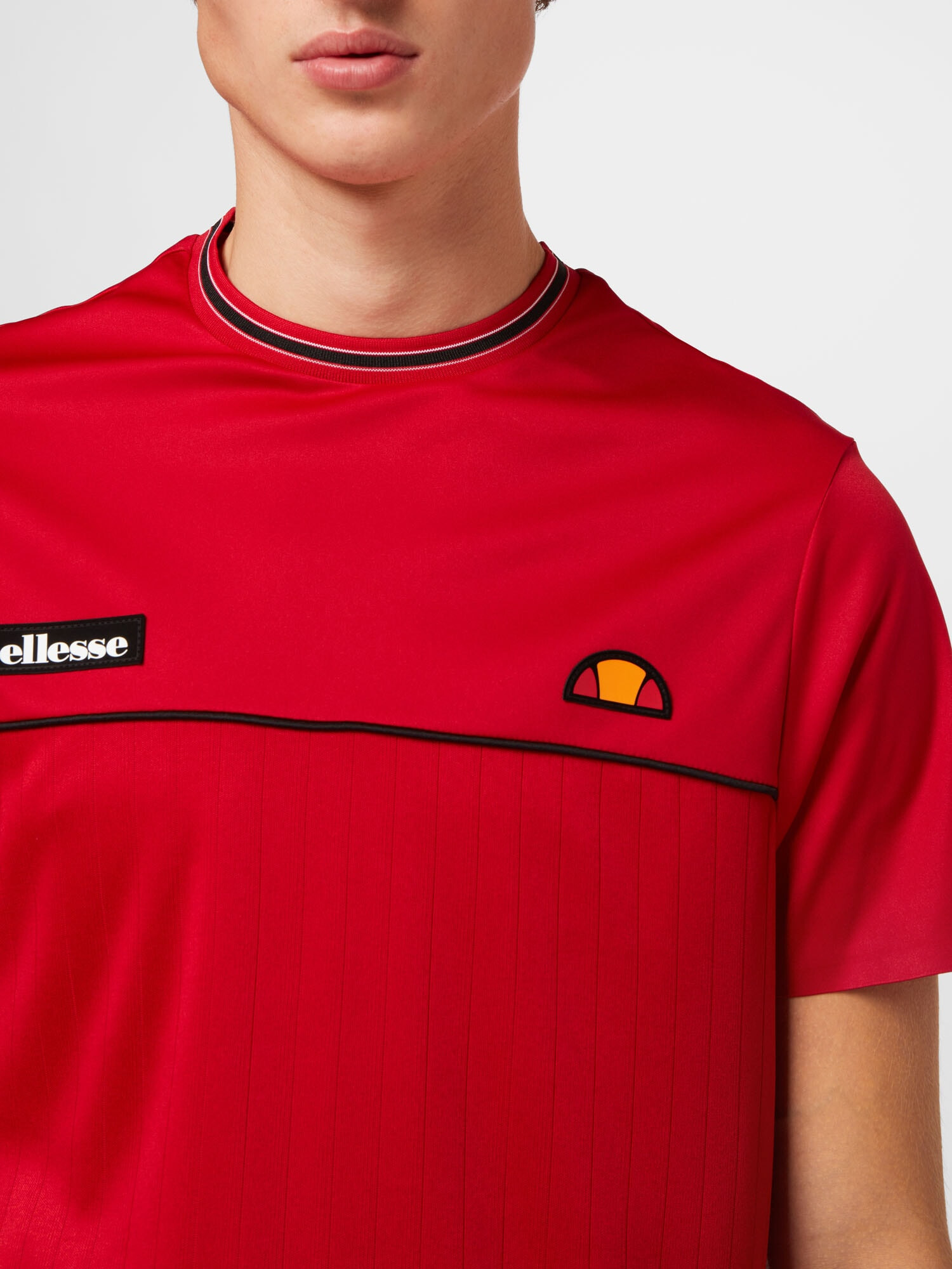 ELLESSE Tricou funcțional 'Aaron' roşu închis / negru - Pled.ro