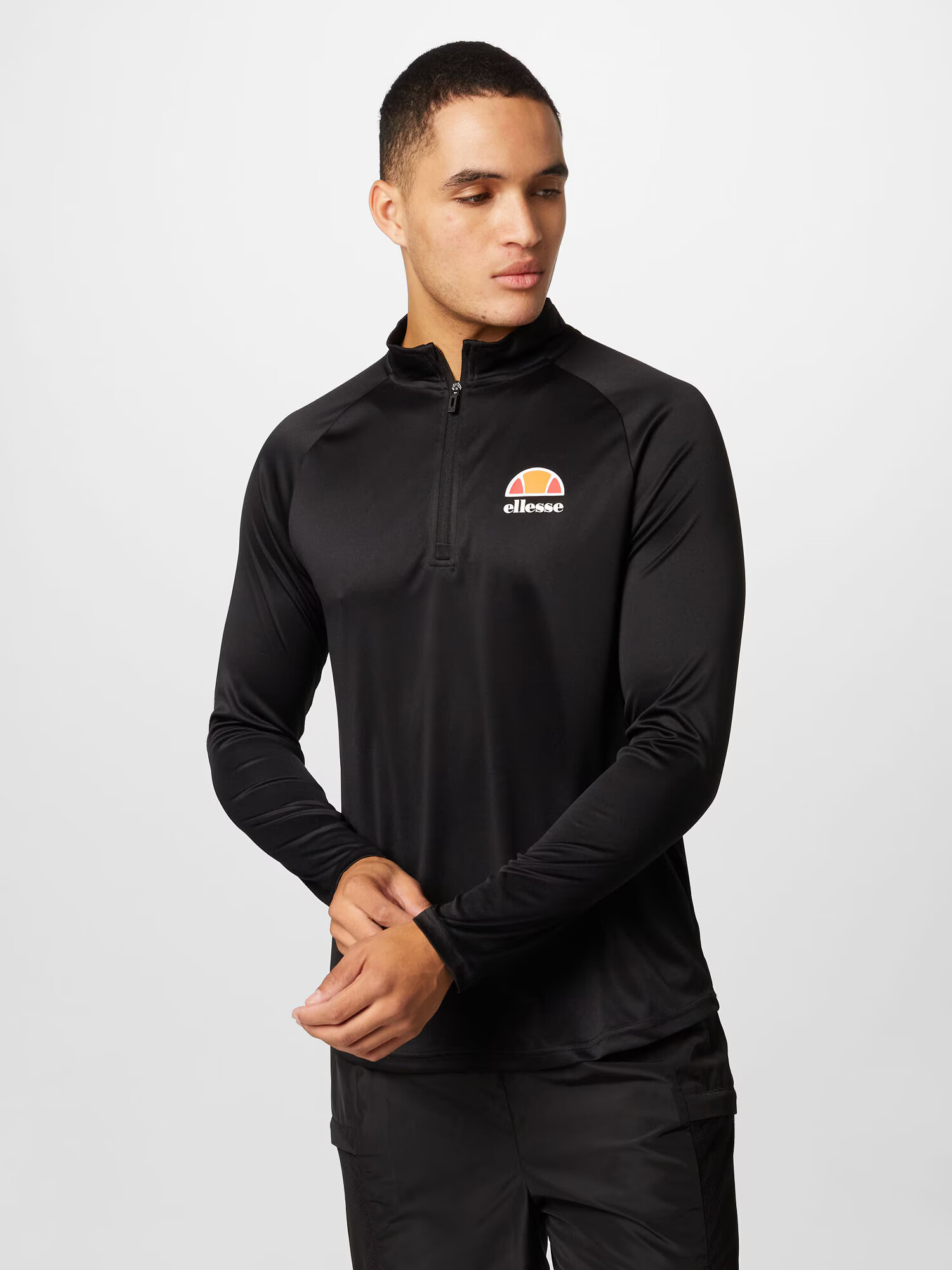 ELLESSE Tricou funcțional 'Bovaro' portocaliu / roșu / negru / alb - Pled.ro