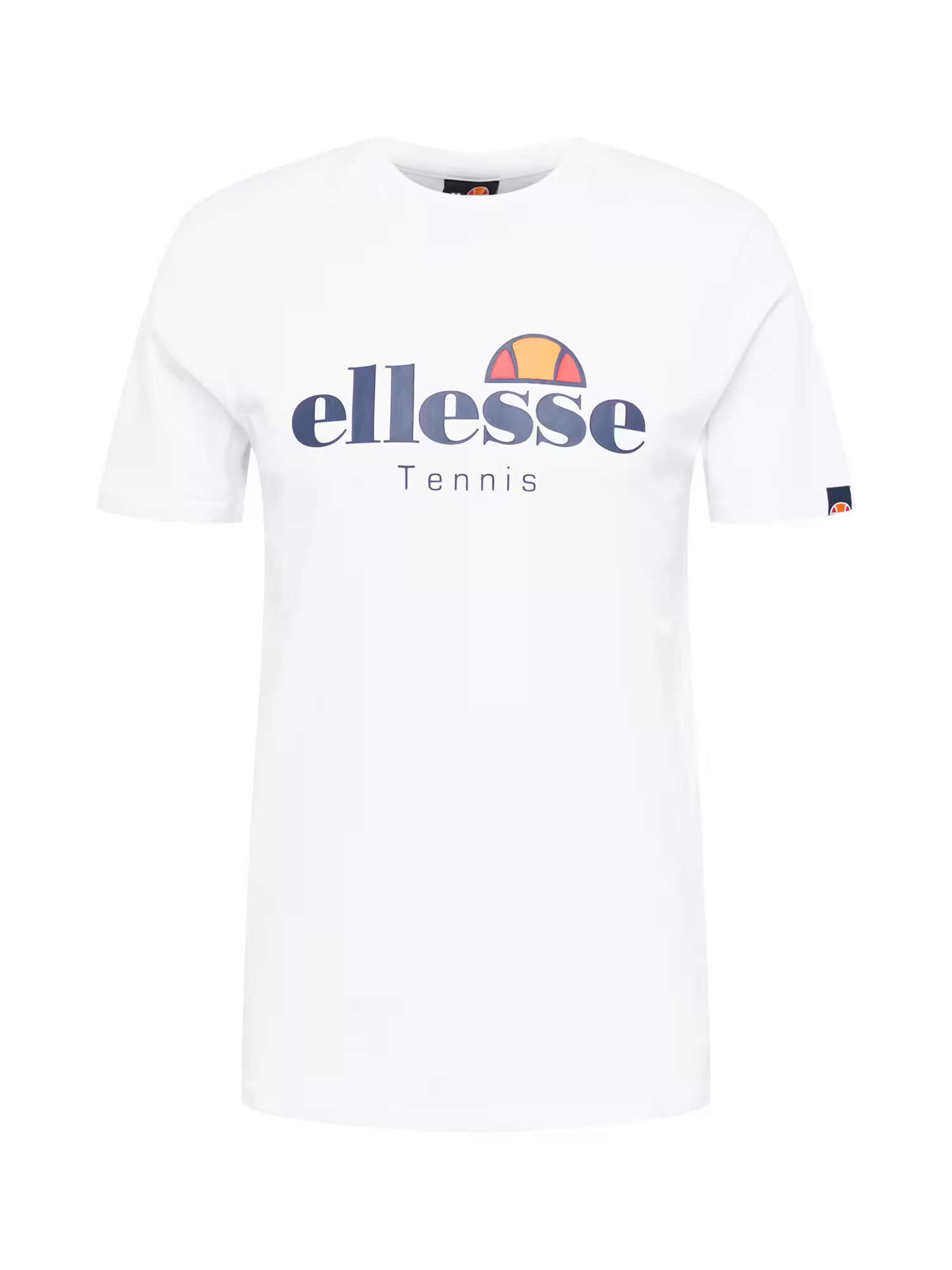 ELLESSE Tricou funcțional 'Dritto' albastru marin / portocaliu amestecat / alb - Pled.ro