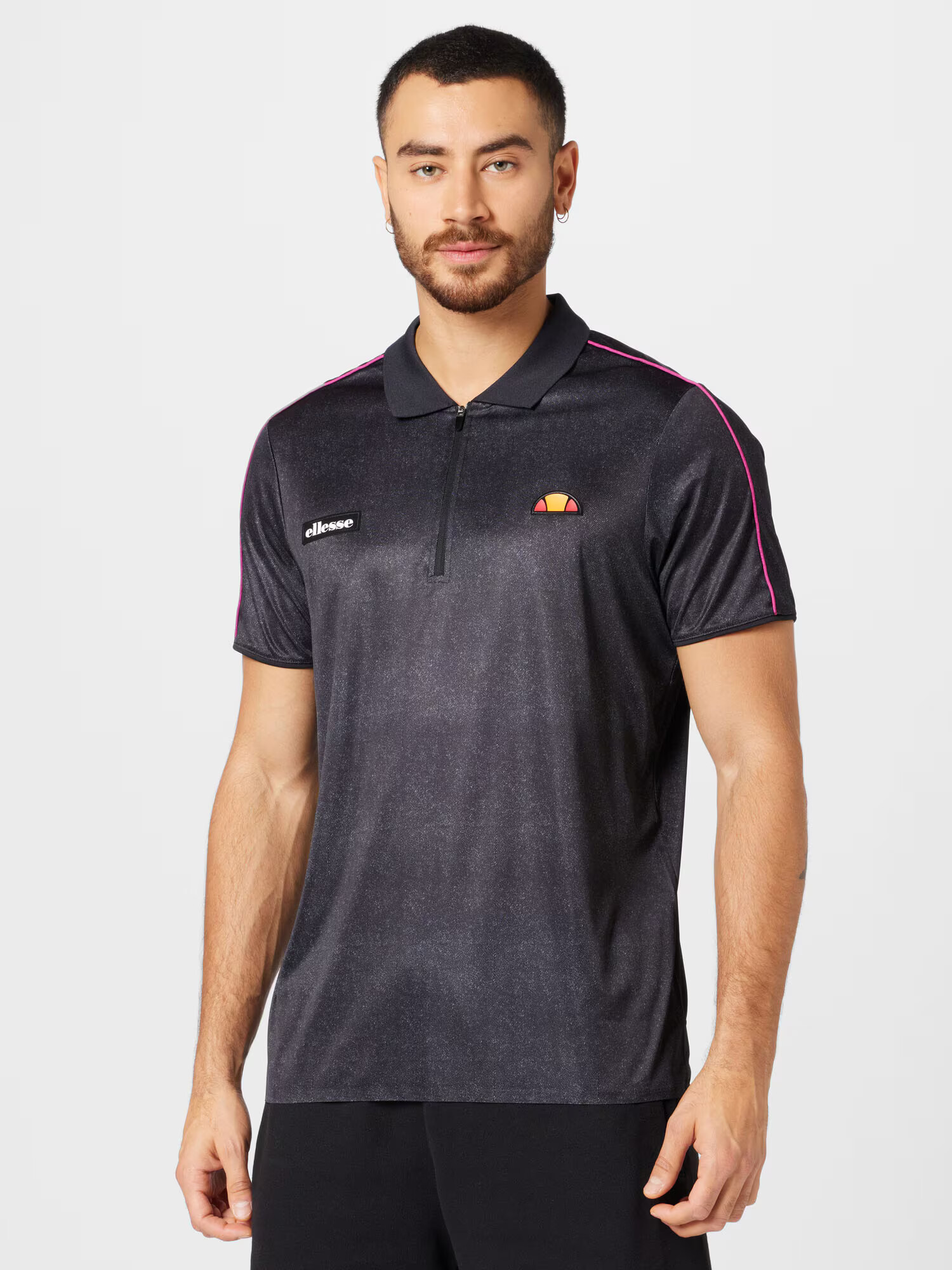 ELLESSE Tricou funcțional 'Hennisman' galben / roz / negru amestecat / alb - Pled.ro