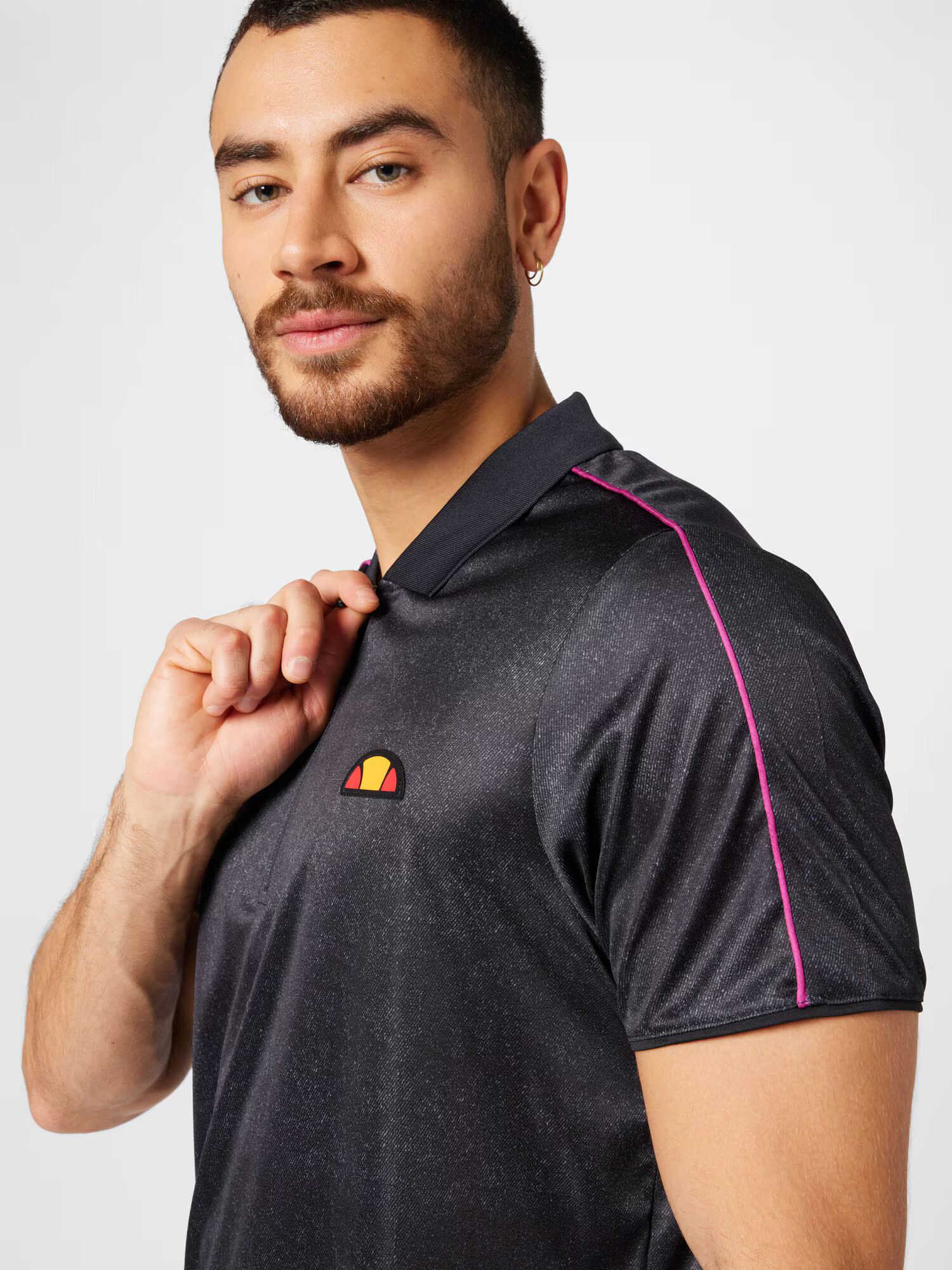 ELLESSE Tricou funcțional 'Hennisman' galben / roz / negru amestecat / alb - Pled.ro